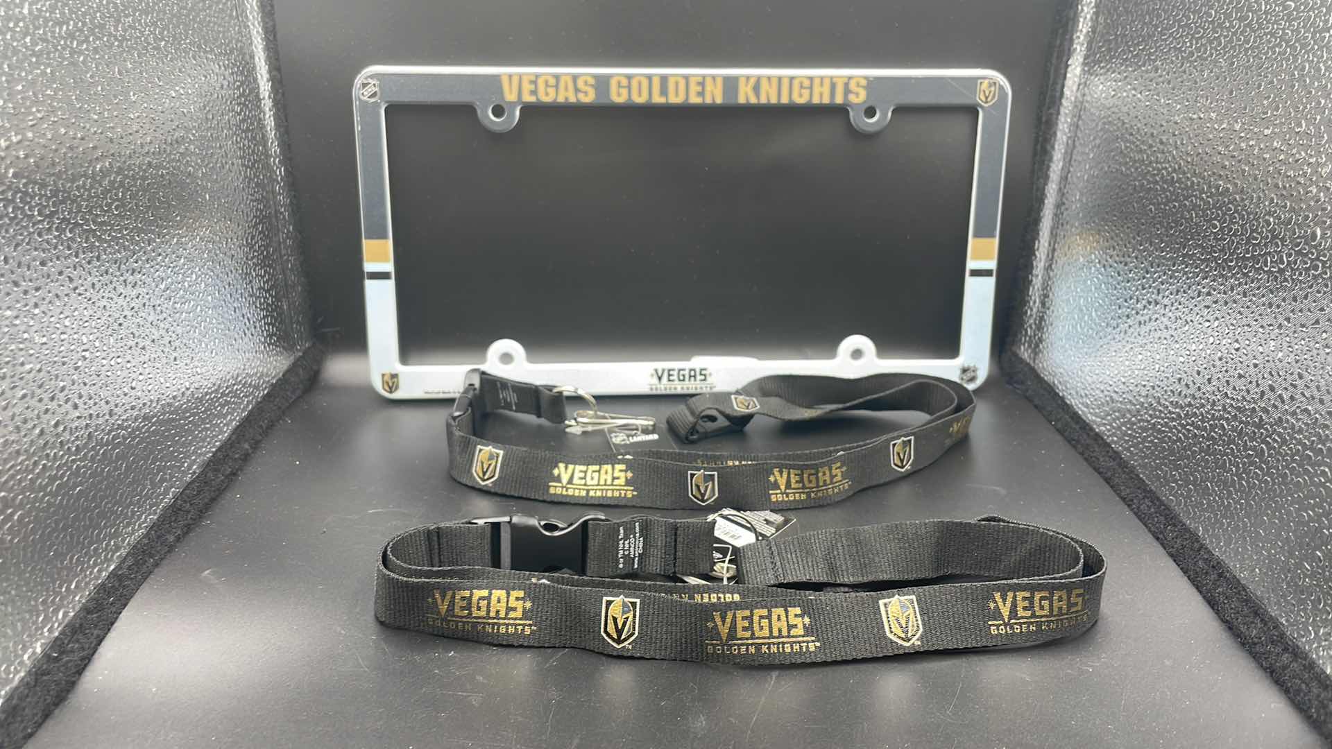 Photo 1 of 3 PC VEGAS GOLDEN KNIGHTS LICENSE PLATE COVER AND LANYARD