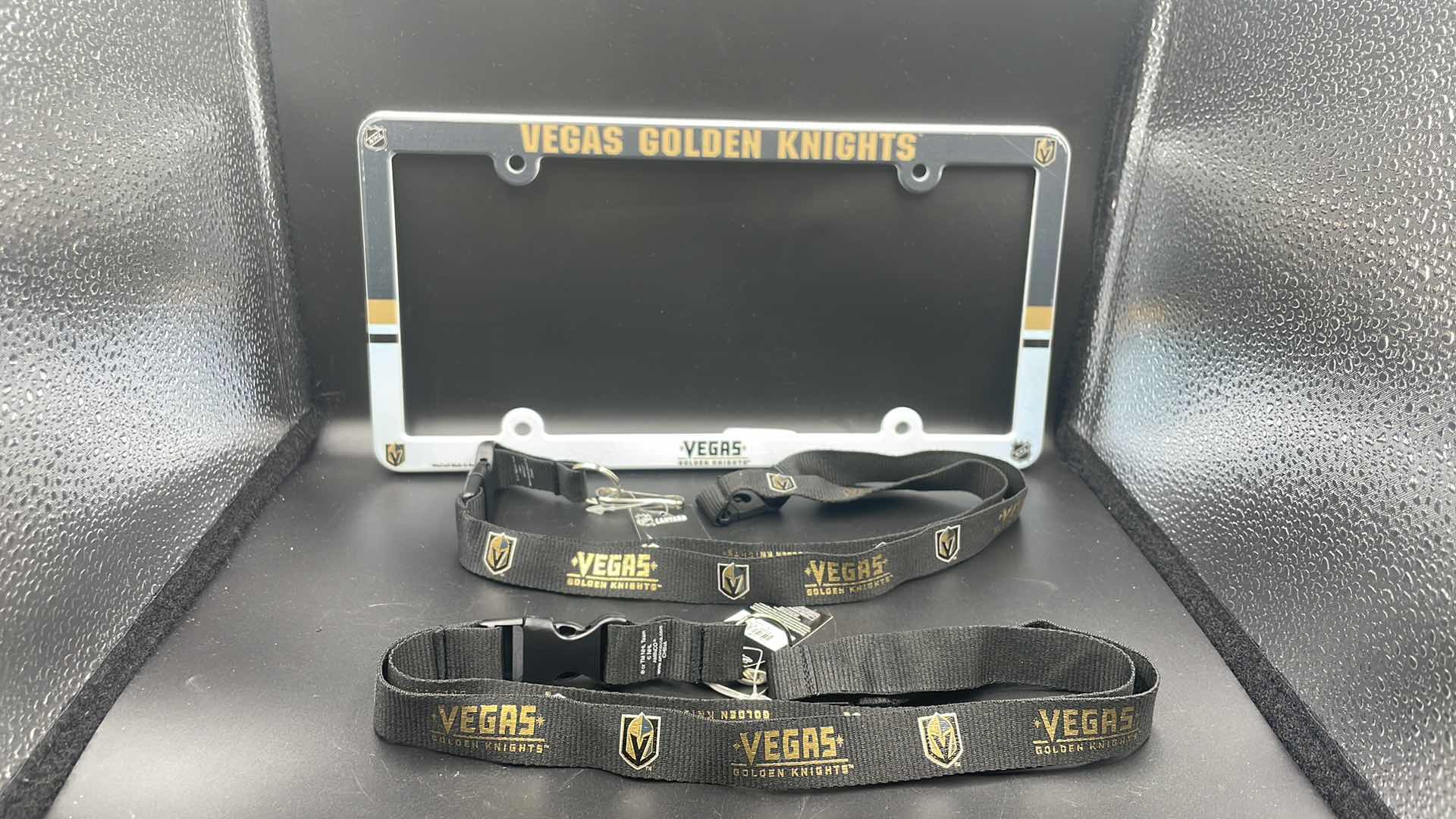 Photo 1 of 3 PC VEGAS GOLDEN KNIGHTS LICENSE PLATE COVER AND LANYARD