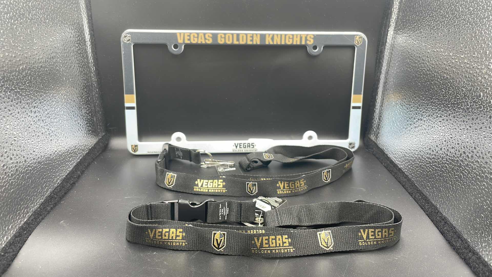 Photo 1 of 3 PC VEGAS GOLDEN KNIGHTS LICENSE PLATE COVER AND LANYARD