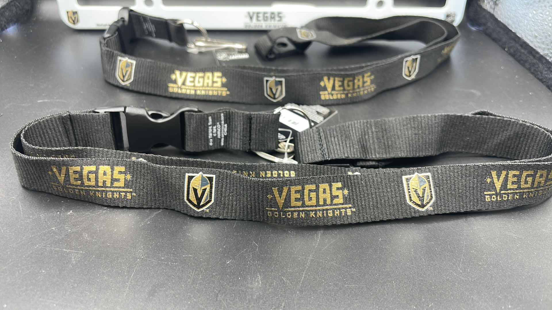 Photo 3 of 3 PC VEGAS GOLDEN KNIGHTS LICENSE PLATE COVER AND LANYARD