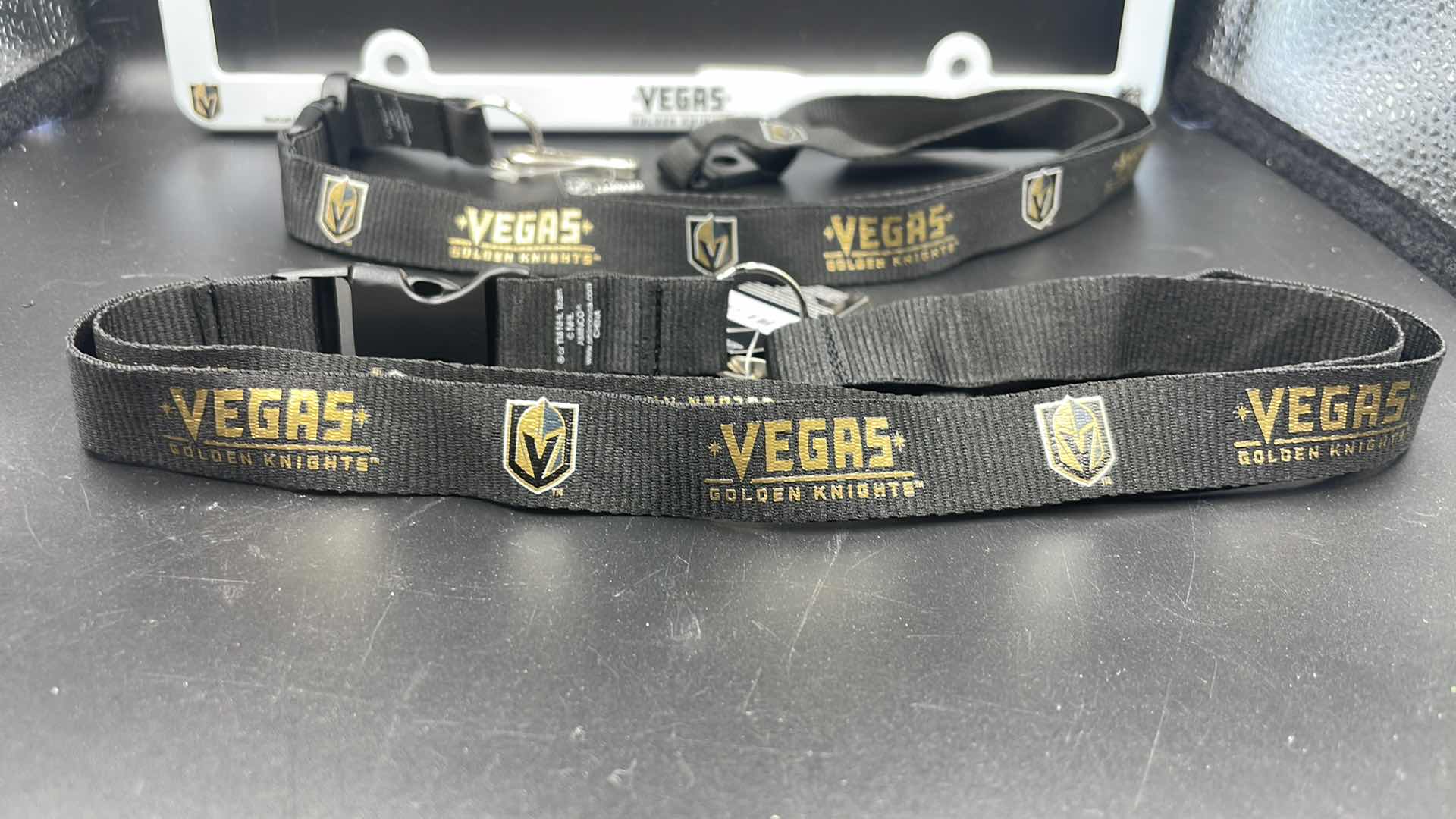 Photo 3 of 3 PC VEGAS GOLDEN KNIGHTS LICENSE PLATE COVER AND LANYARD