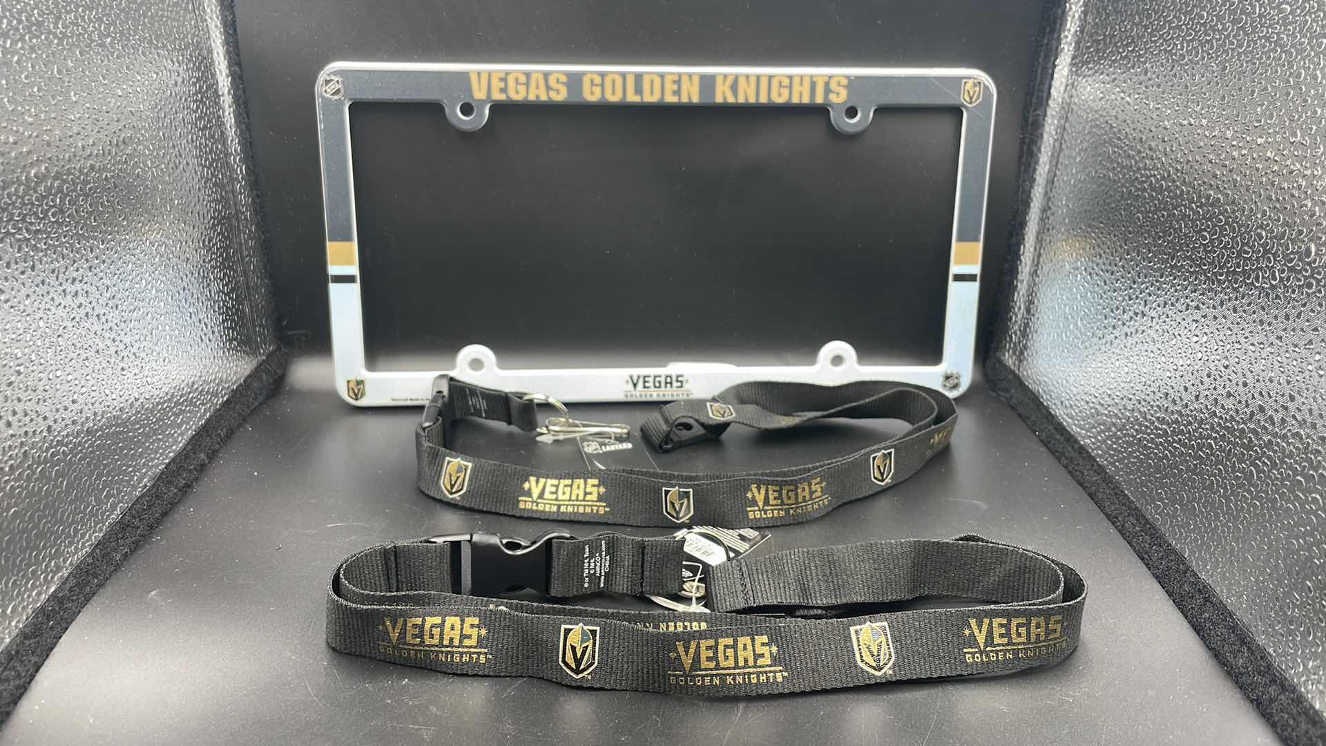 Photo 1 of 3 PC VEGAS GOLDEN KNIGHTS LICENSE PLATE COVER AND LANYARD