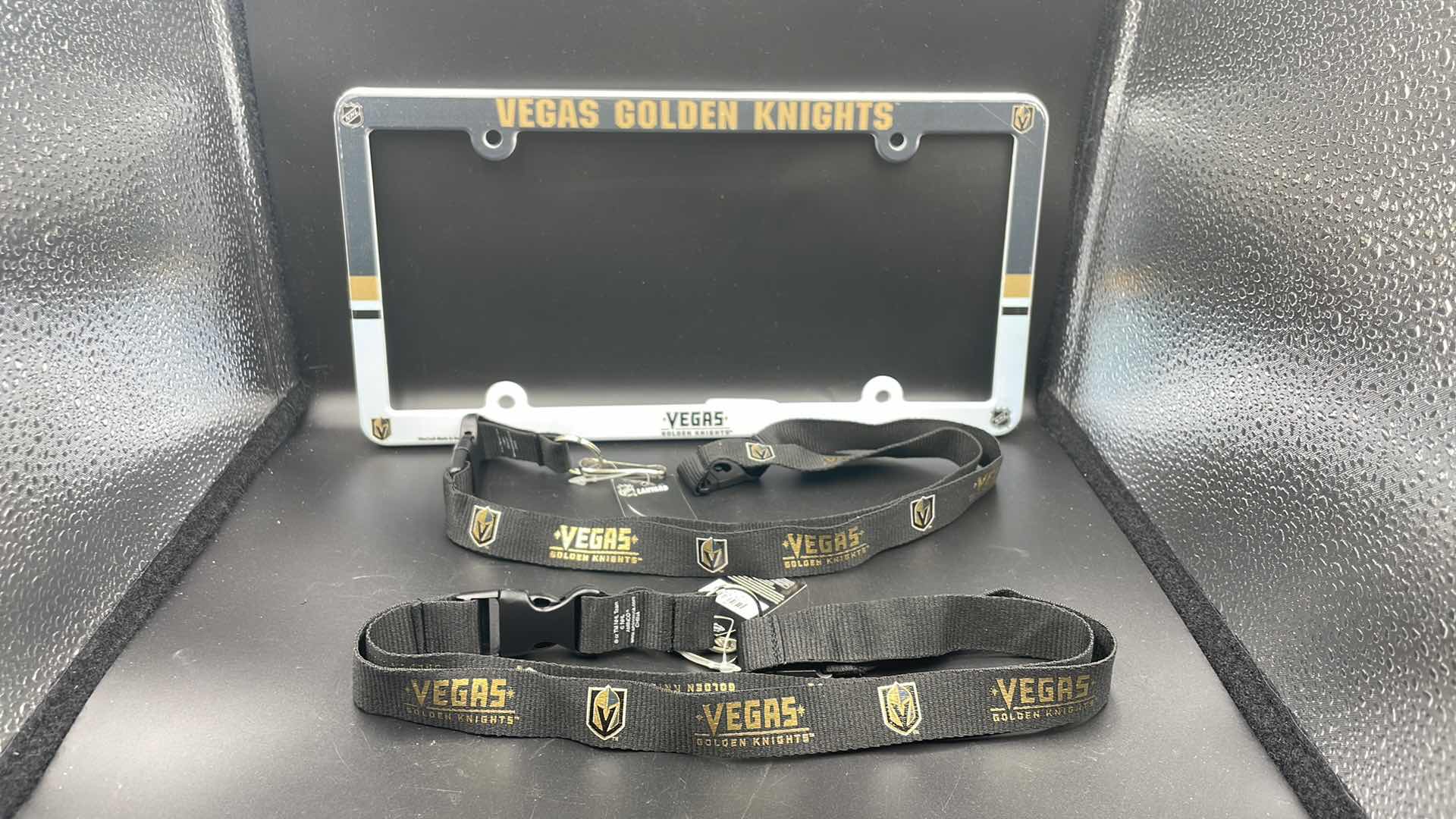 Photo 1 of 3 PC VEGAS GOLDEN KNIGHTS LICENSE PLATE COVER AND LANYARD