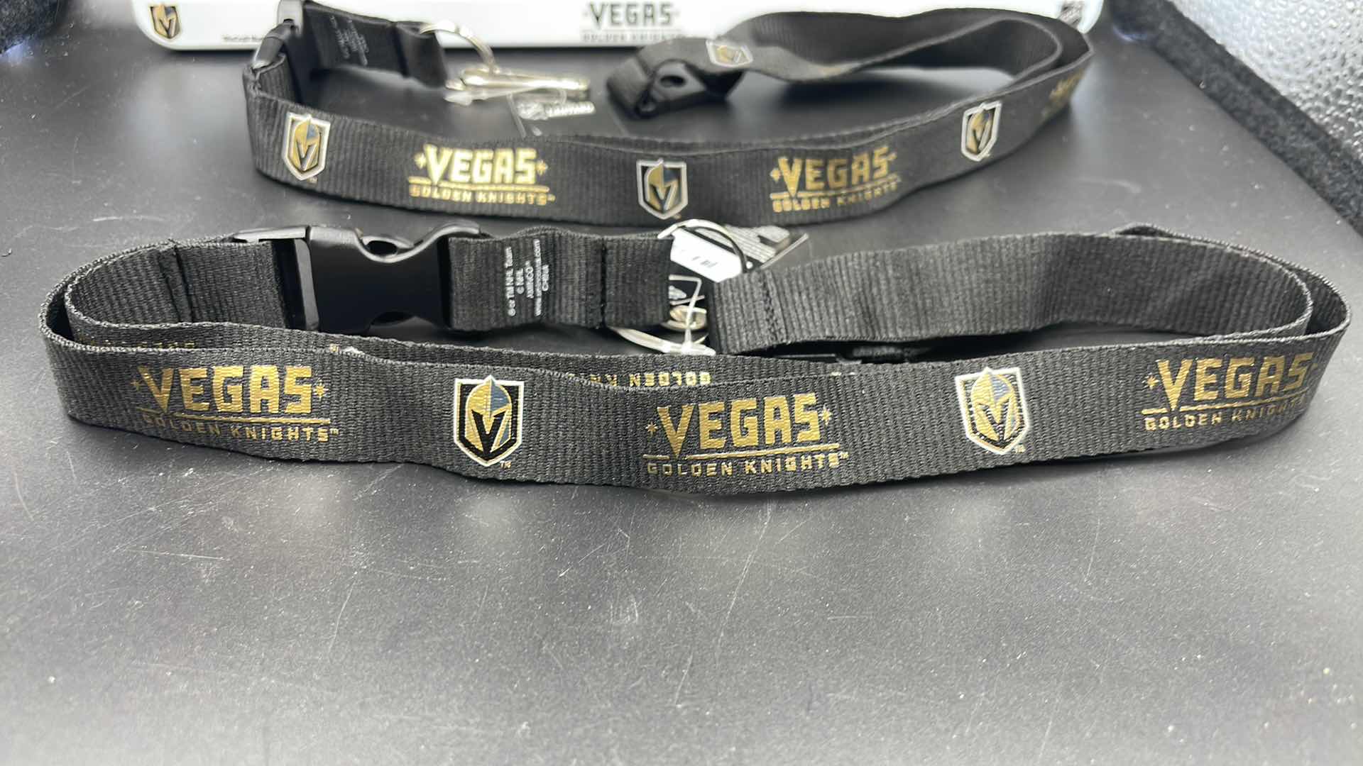 Photo 3 of 3 PC VEGAS GOLDEN KNIGHTS LICENSE PLATE COVER AND LANYARD