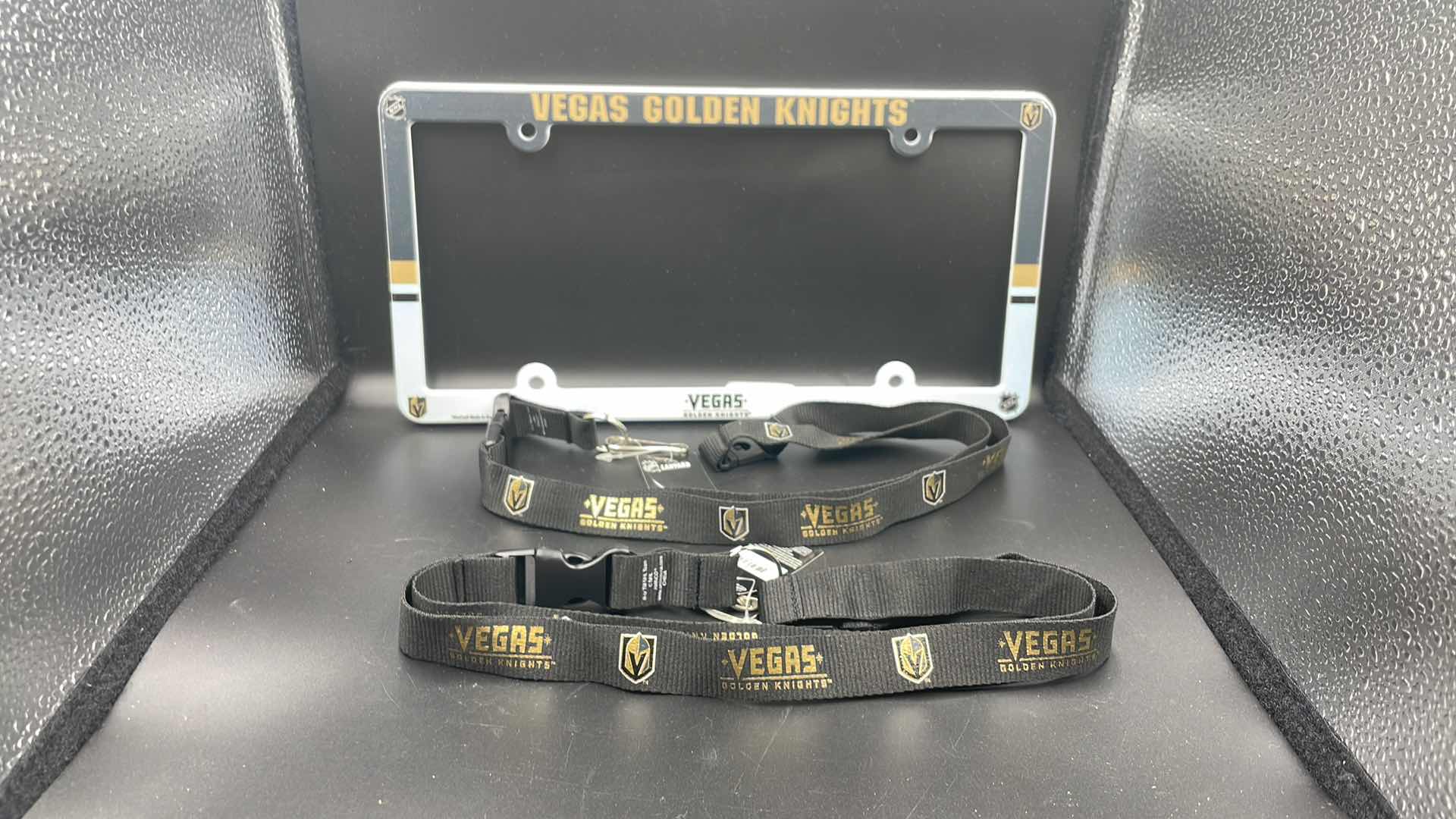 Photo 1 of 3 PC VEGAS GOLDEN KNIGHTS LICENSE PLATE COVER AND LANYARD