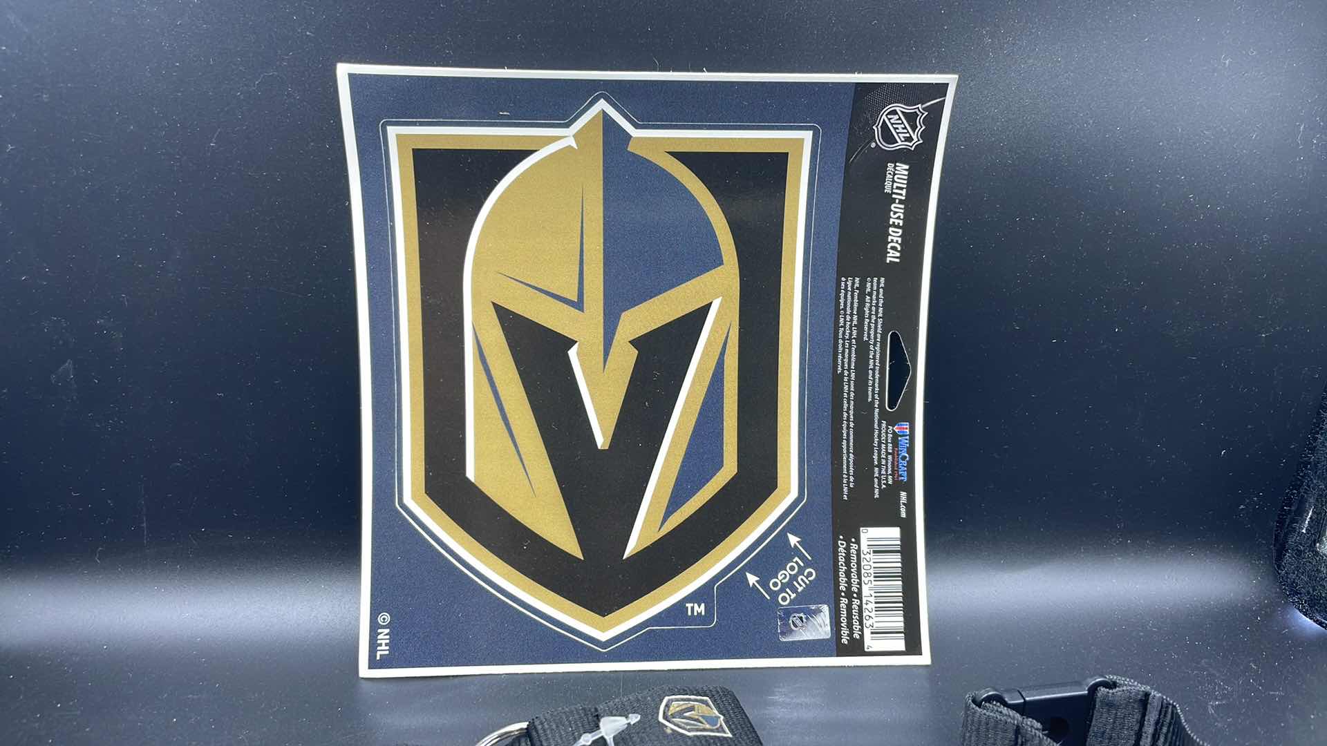 Photo 2 of 3 PC VEGAS GOLDEN KNIGHTS CAR DECAL STICKER AND LANYARD