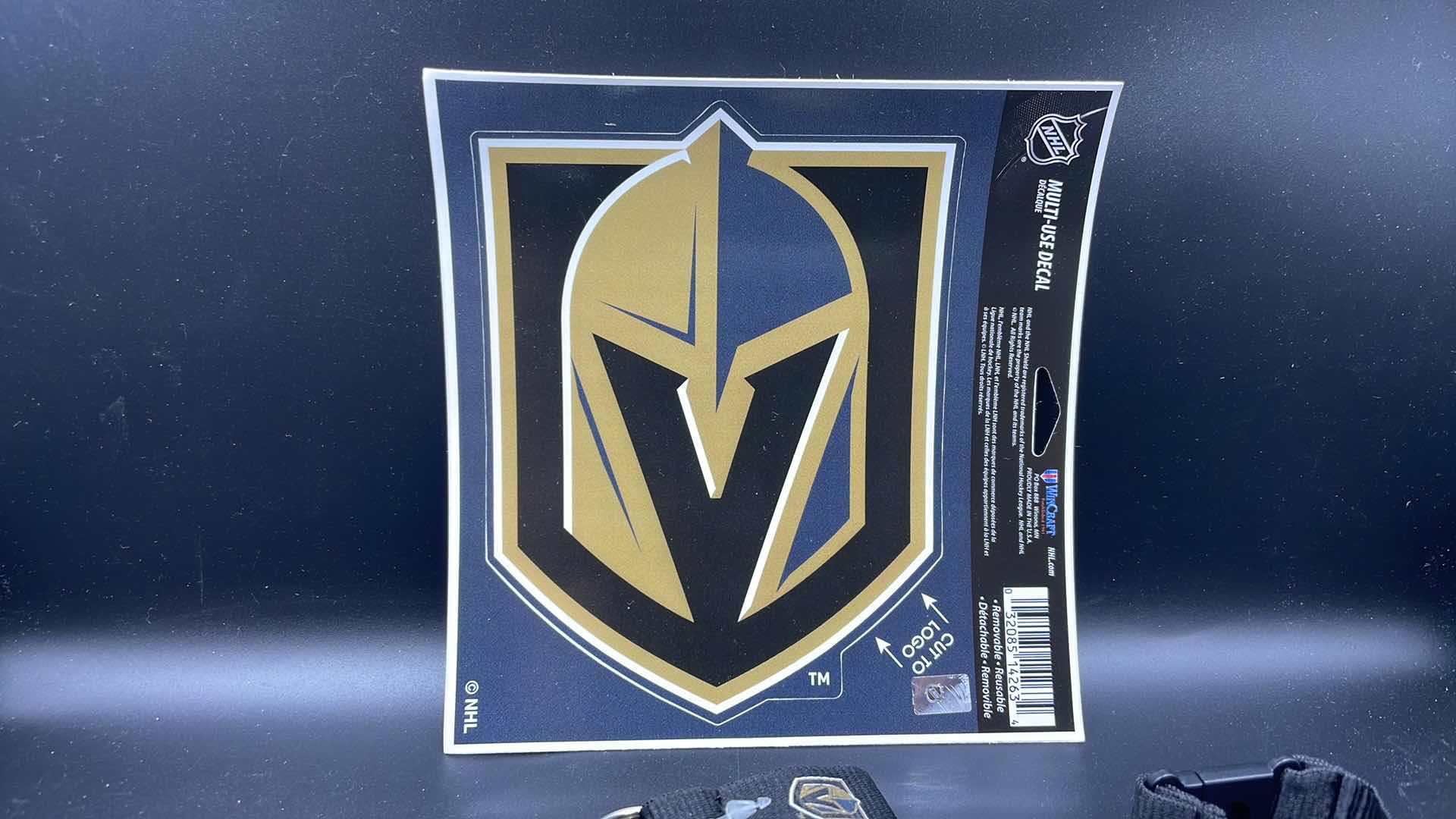 Photo 2 of 3 PC VEGAS GOLDEN KNIGHTS CAR DECAL STICKER AND LANYARD