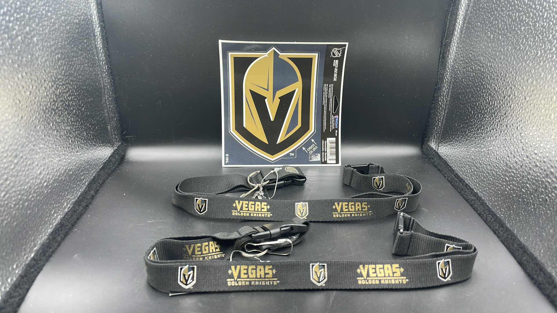 Photo 1 of 3 PC VEGAS GOLDEN KNIGHTS CAR DECAL STICKER AND LANYARD