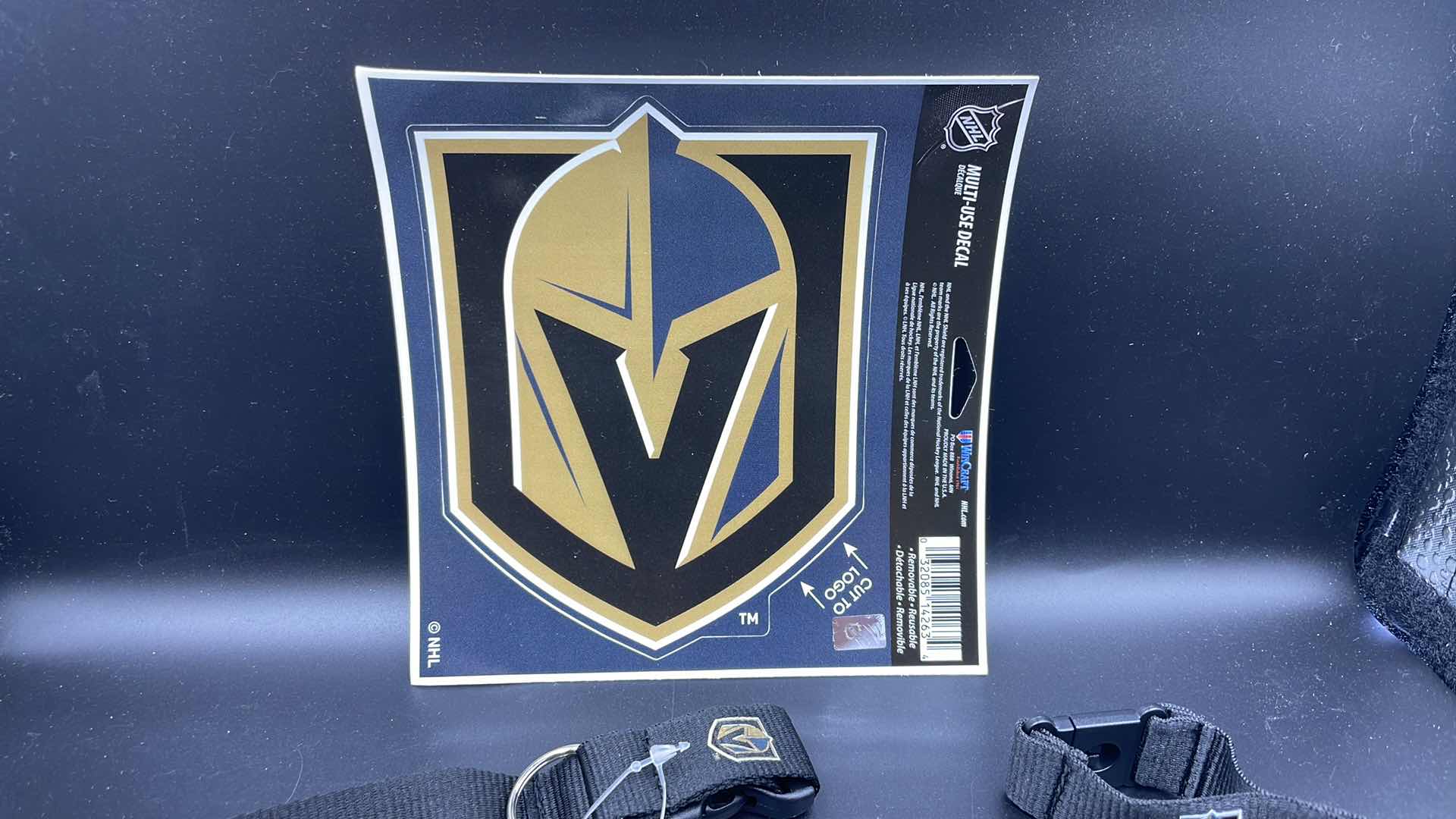 Photo 2 of 3 PC VEGAS GOLDEN KNIGHTS CAR DECAL STICKER AND LANYARD