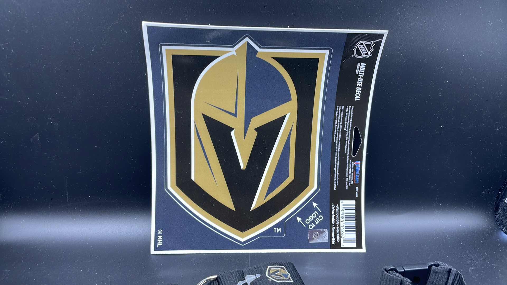 Photo 2 of 3 PC VEGAS GOLDEN KNIGHTS CAR DECAL STICKER AND LANYARD