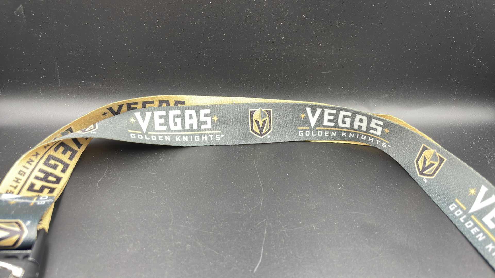 Photo 3 of 2 PC VEGAS GOLDEN KNIGHTS LANYARD W KEY RING