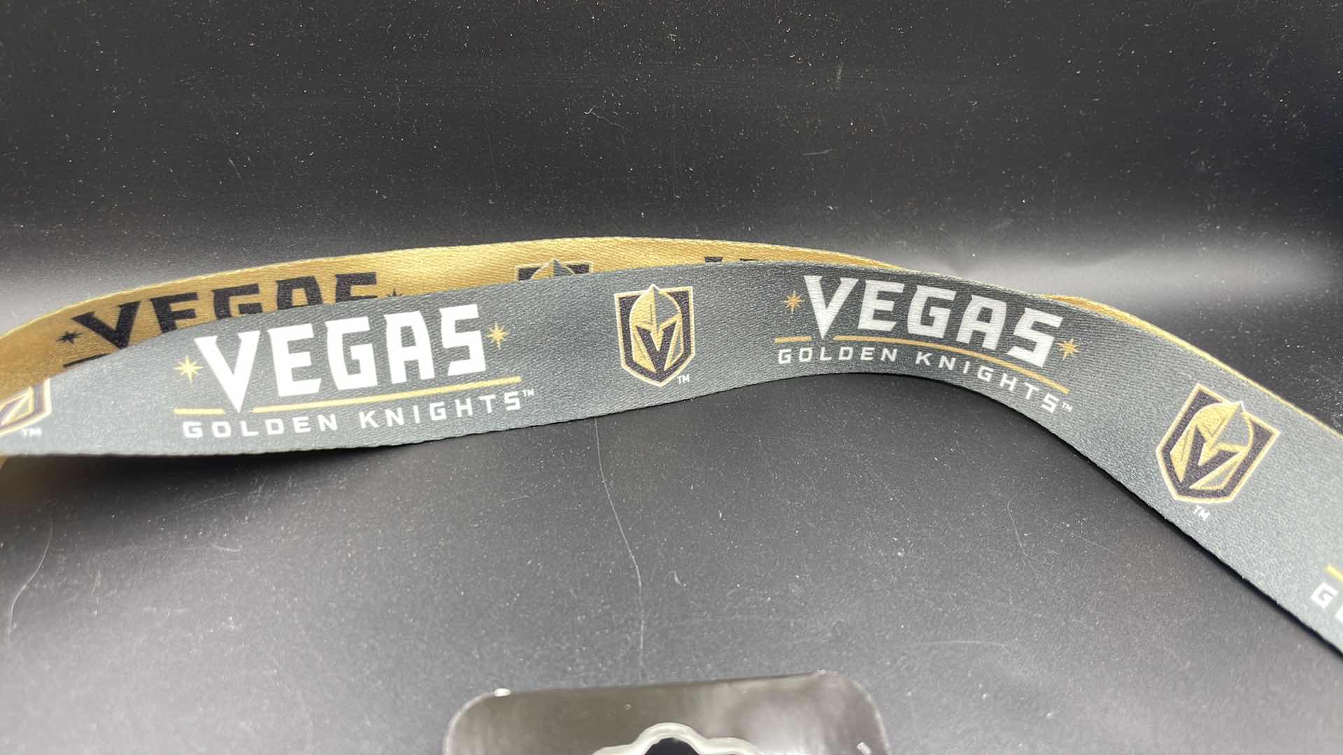 Photo 3 of 2 PC VEGAS GOLDEN KNIGHTS LANYARD W KEY RING