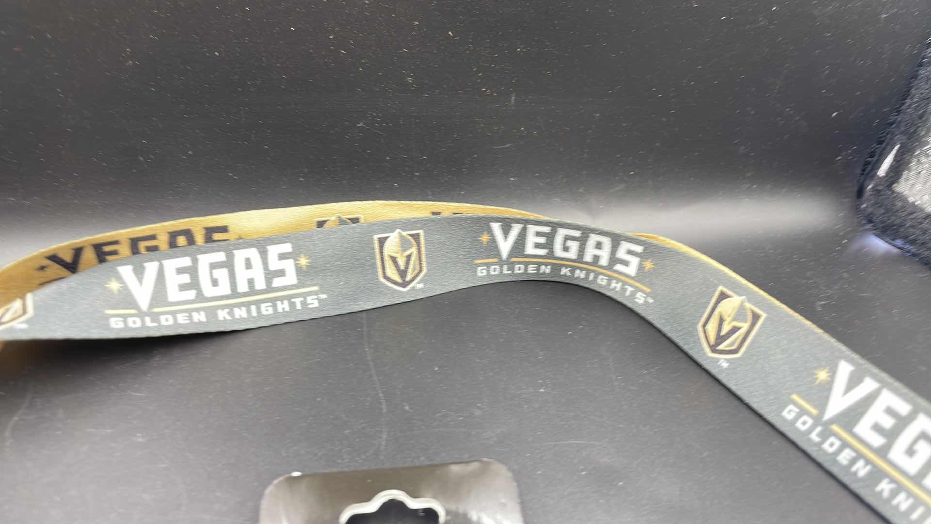 Photo 3 of 2 PC VEGAS GOLDEN KNIGHTS LANYARD W KEY RING