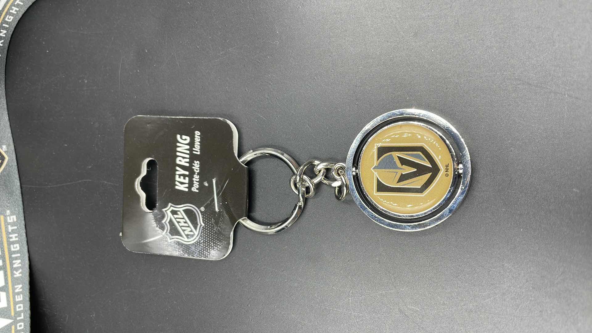 Photo 2 of 2 PC VEGAS GOLDEN KNIGHTS LANYARD W KEY RING