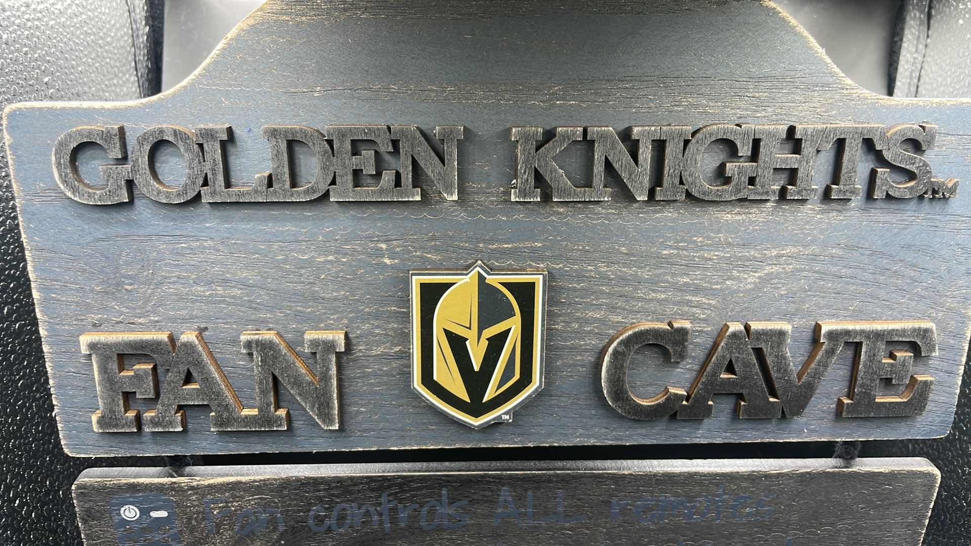 Photo 2 of VEGAS GOLDEN KNIGHTS WOOD WALL DECOR 12” X 15”