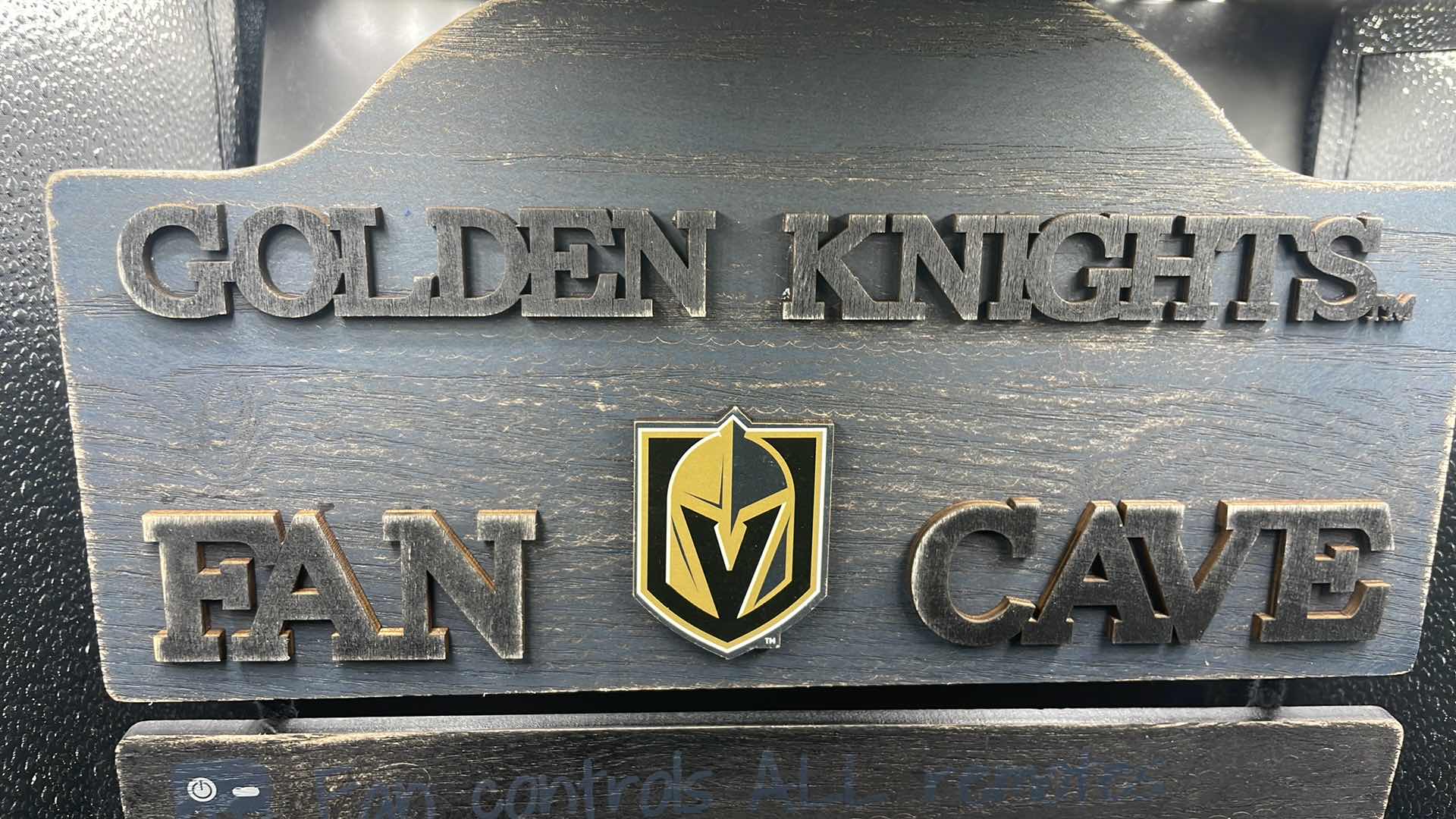 Photo 2 of VEGAS GOLDEN KNIGHTS WOOD WALL DECOR 12” X 15”