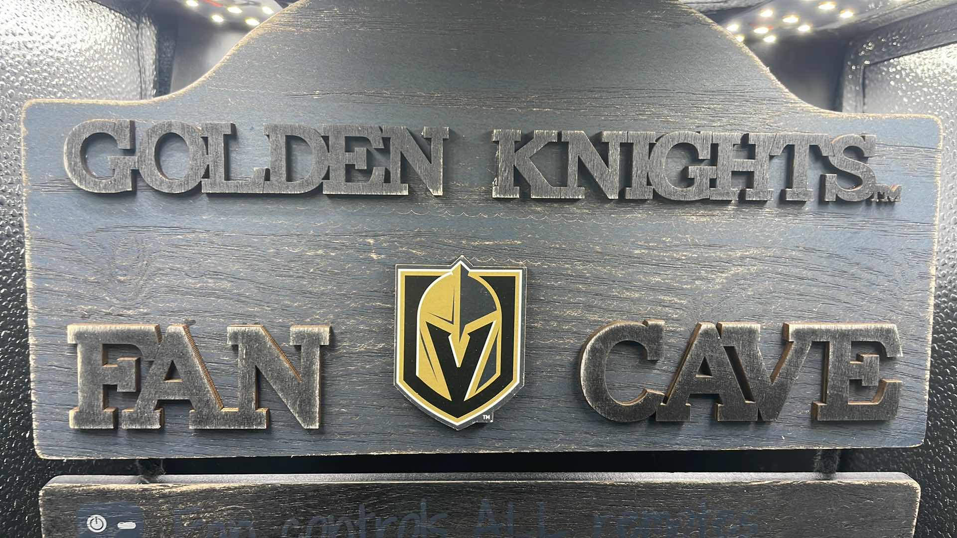 Photo 2 of VEGAS GOLDEN KNIGHTS WOOD WALL DECOR 12” X 15”