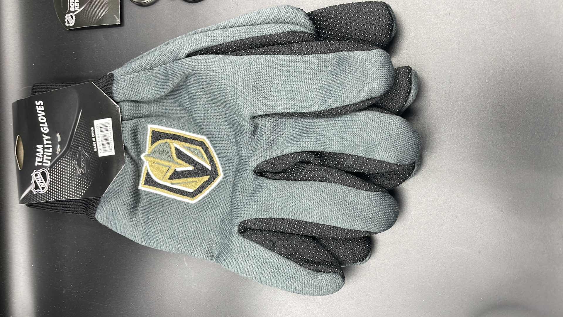 Photo 2 of 2 PC VEGAS GOLDEN KNIGHTS BOTTLE OPENER KEY RING W UTILITY GLOVES