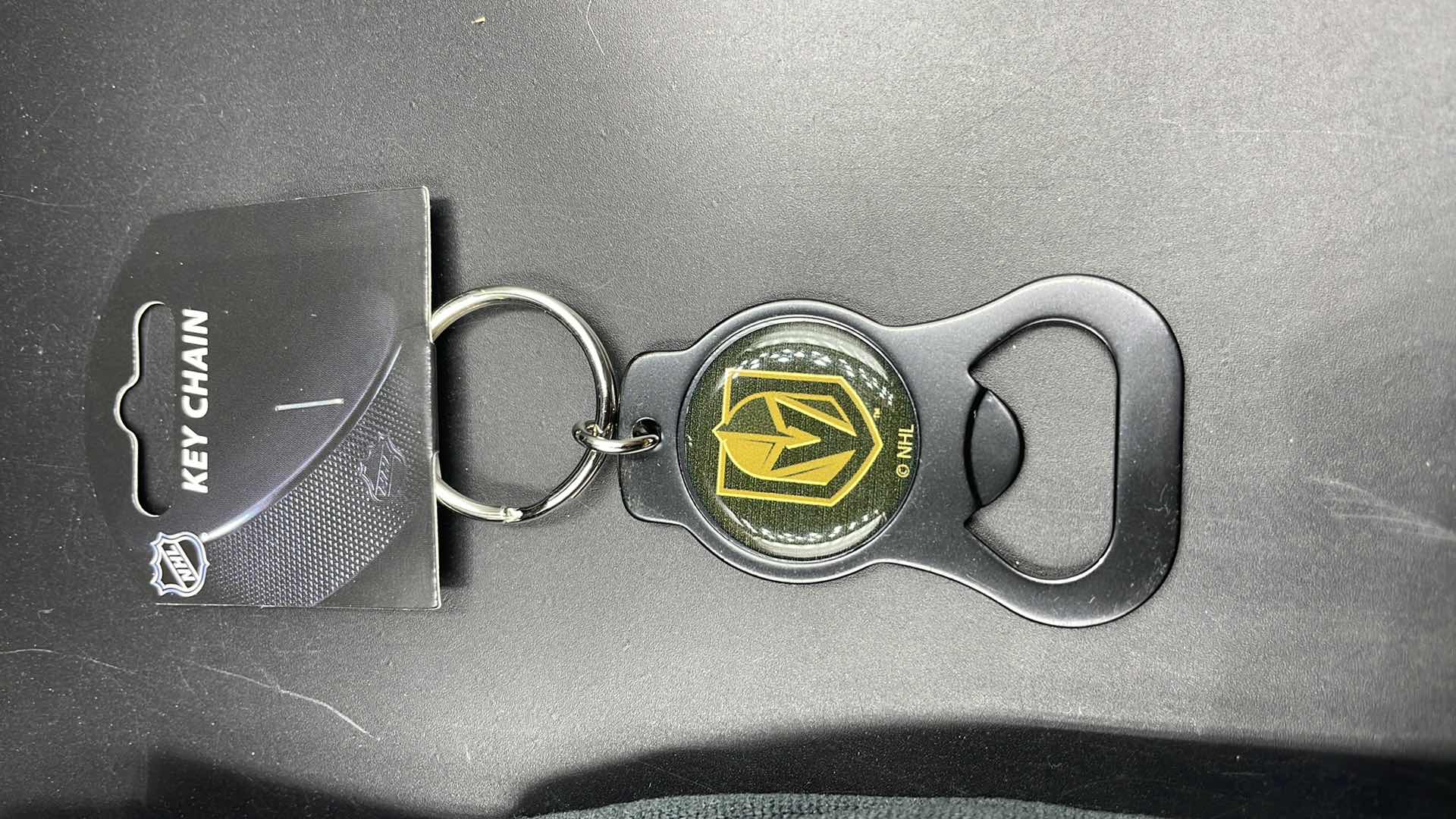 Photo 2 of 2 PC VEGAS GOLDEN KNIGHTS BOTTLE OPENER KEY RING W UTILITY GLOVES