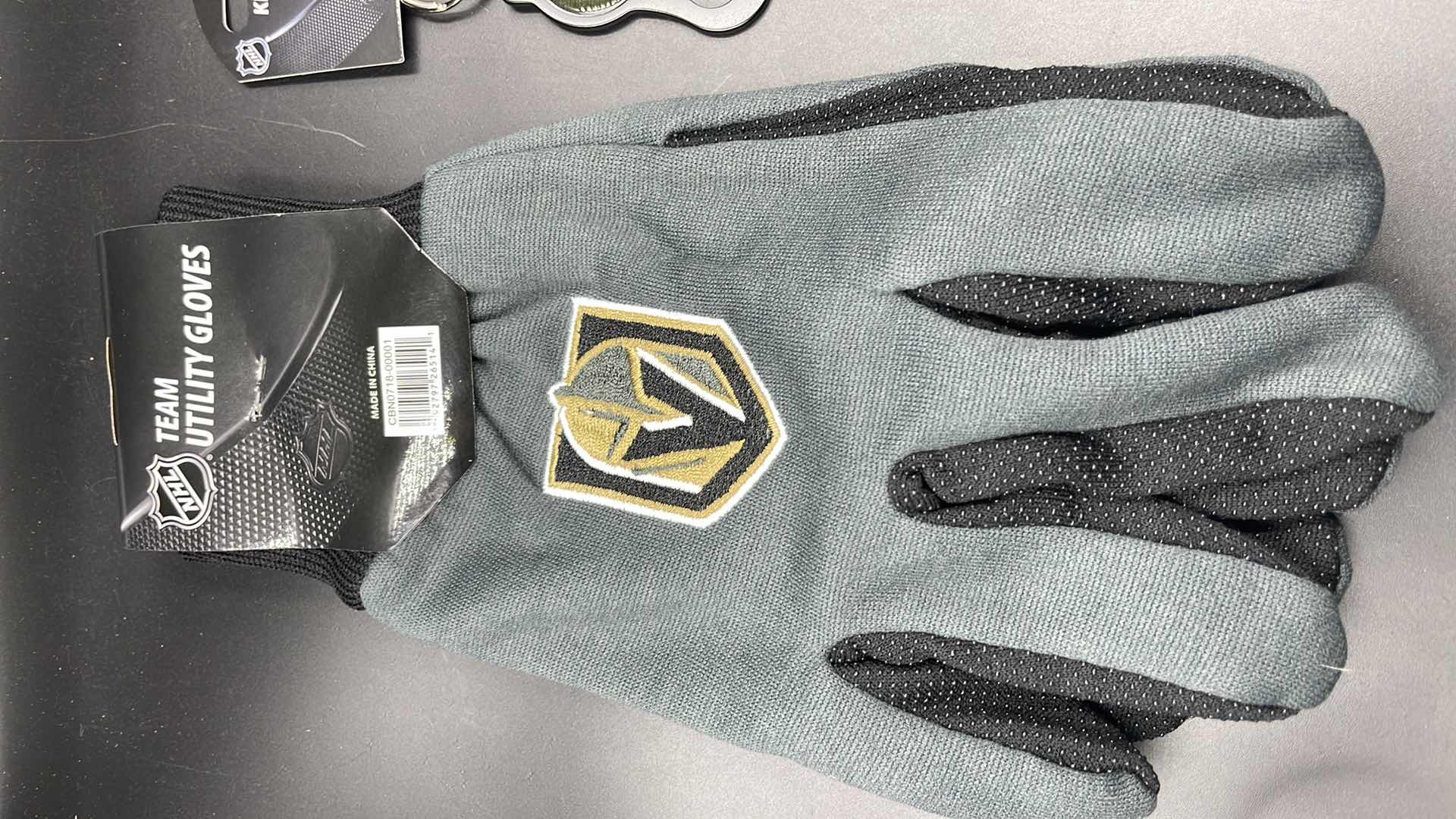 Photo 1 of 2 PC VEGAS GOLDEN KNIGHTS BOTTLE OPENER KEY RING W UTILITY GLOVES