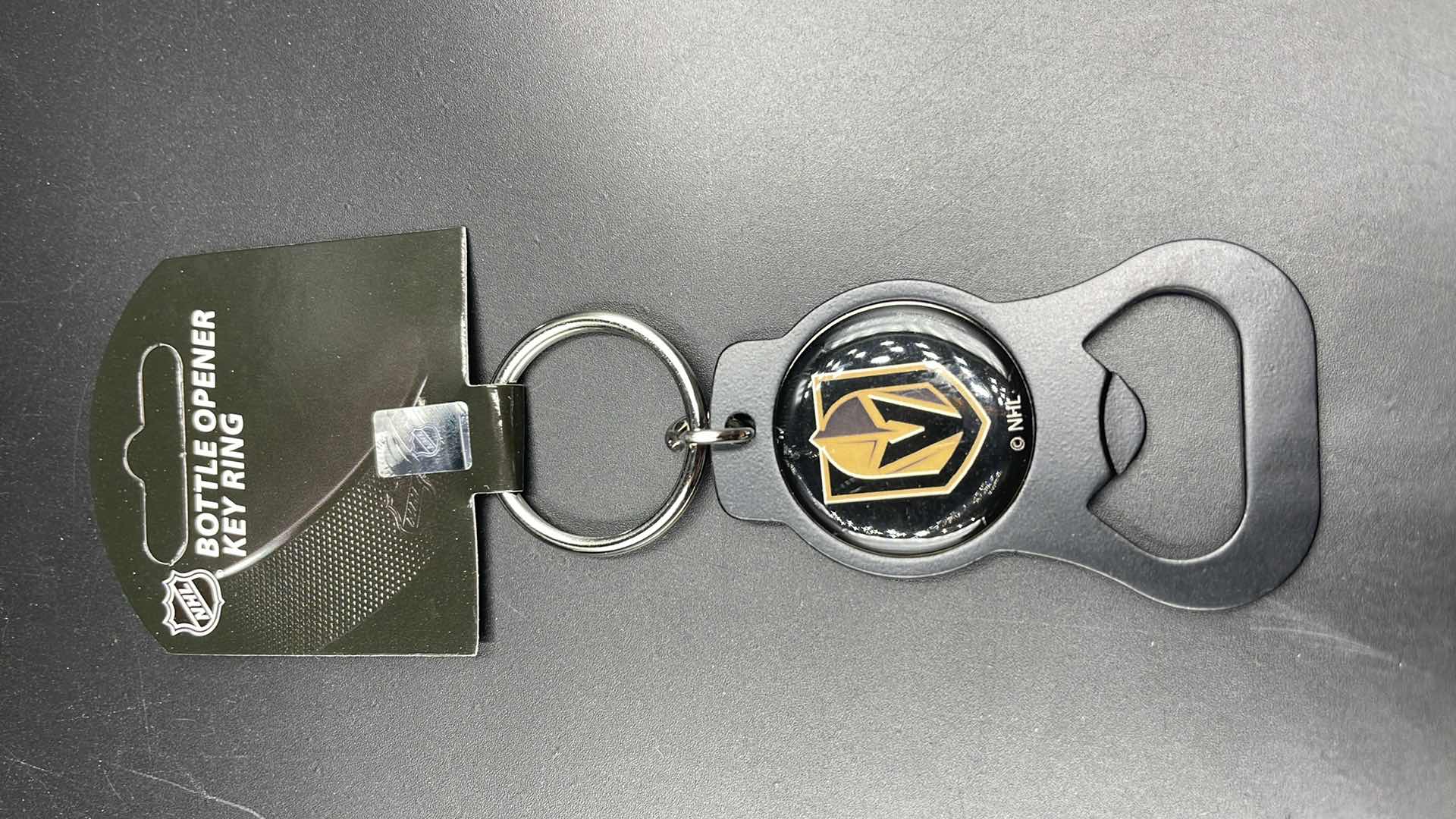 Photo 3 of 2 PC VEGAS GOLDEN KNIGHTS BOTTLE OPENER KEY RING W UTILITY GLOVES