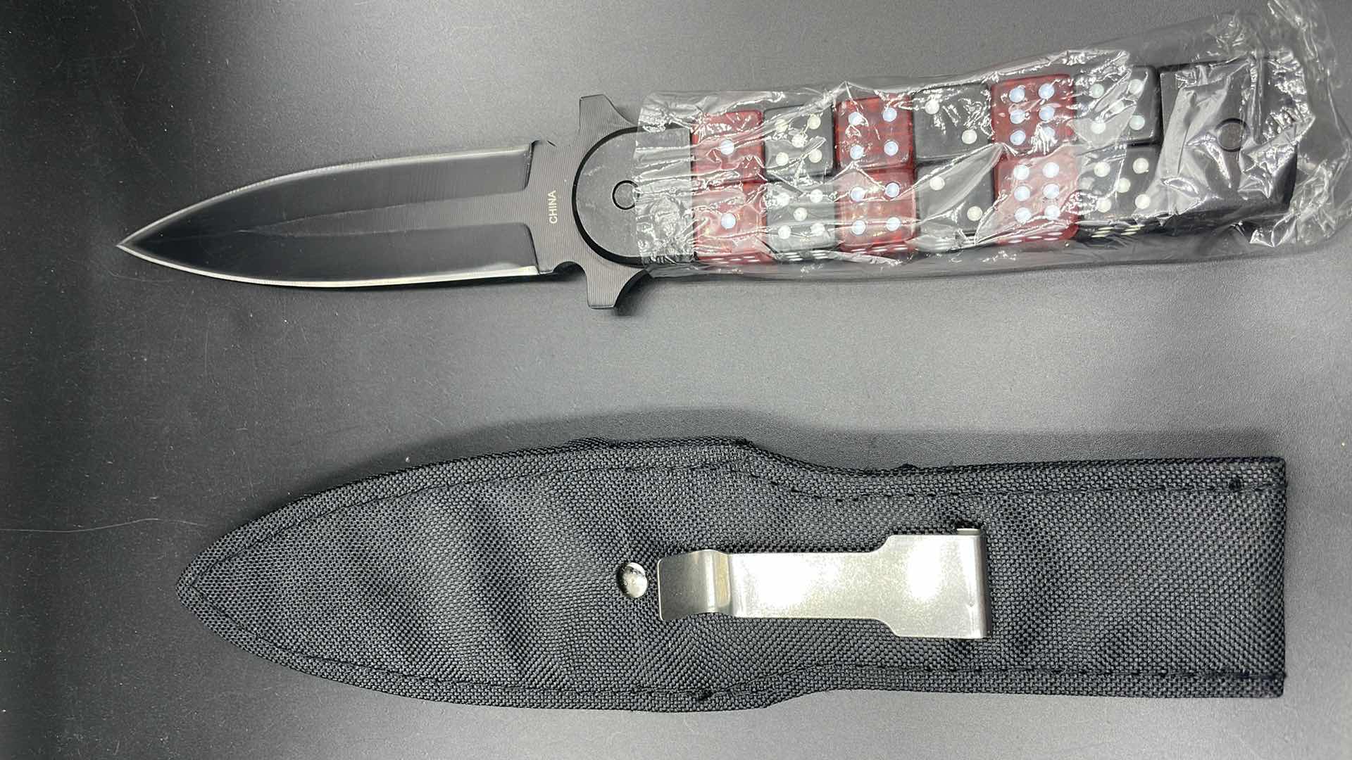 Photo 1 of DICE HANDLED 10” KNIFE W SHEATH