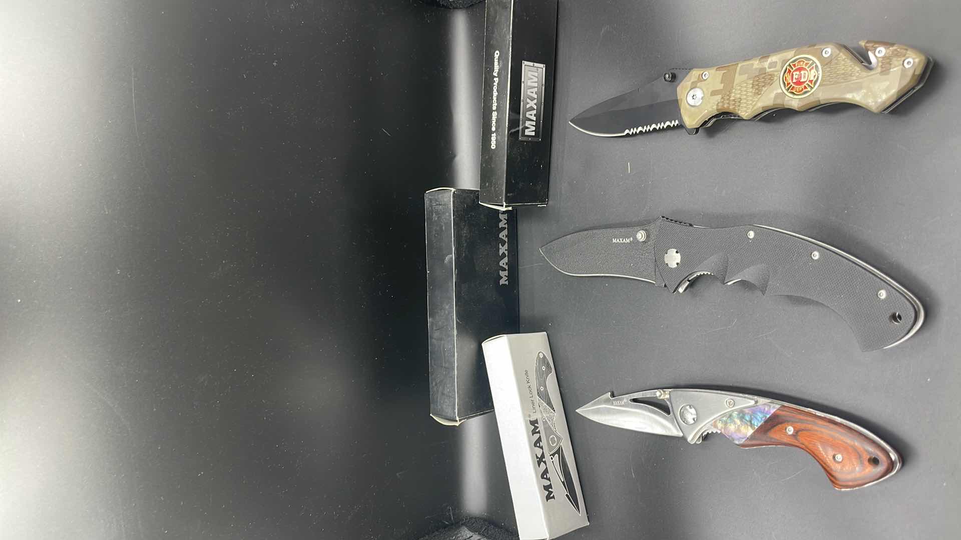 Photo 1 of 3 PC MAXAM FOLDABLE KNIFE SET