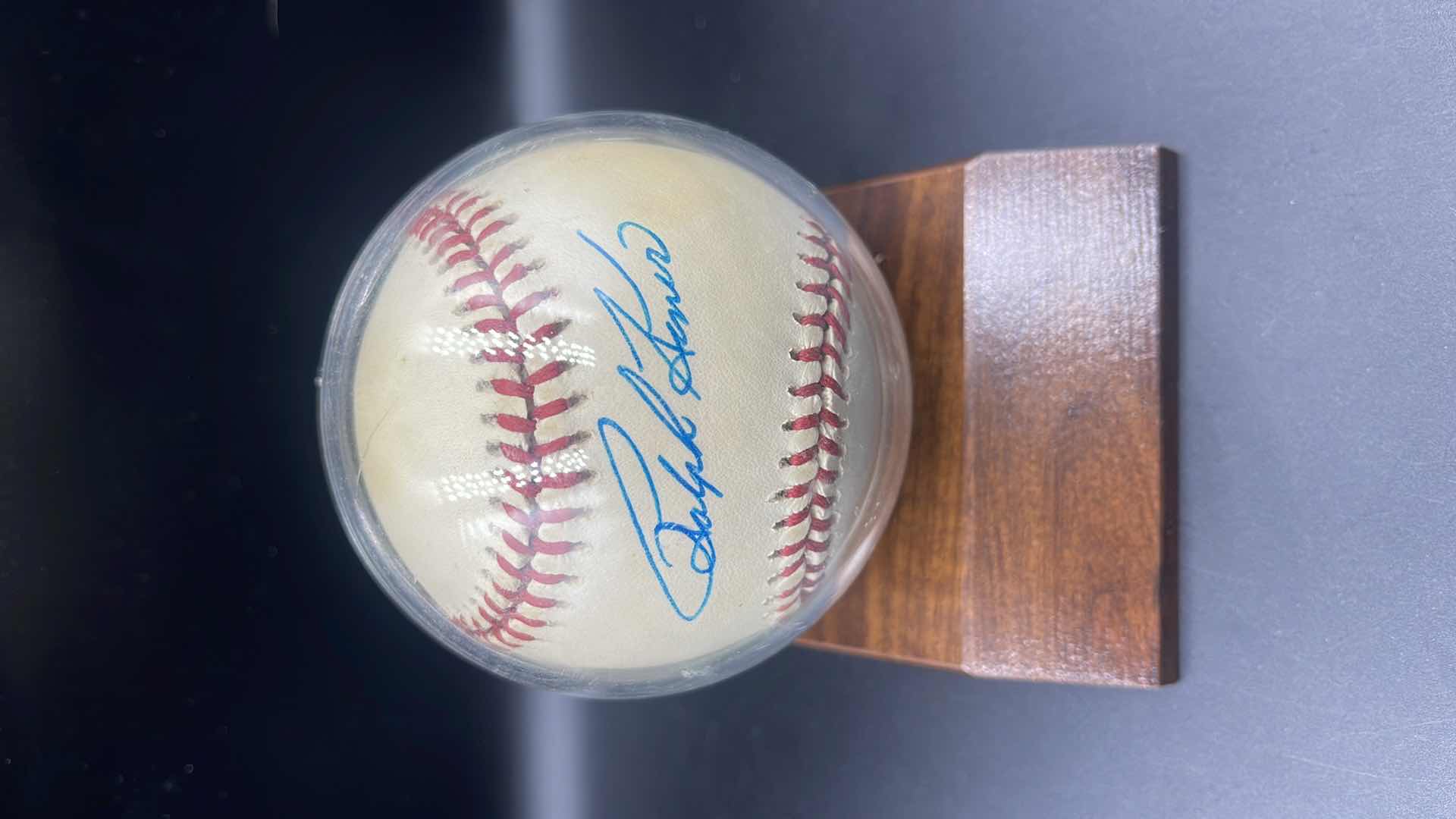 Photo 1 of RALPH KINER AUTOGRAPH RAWLINGS BASEBALL HOF