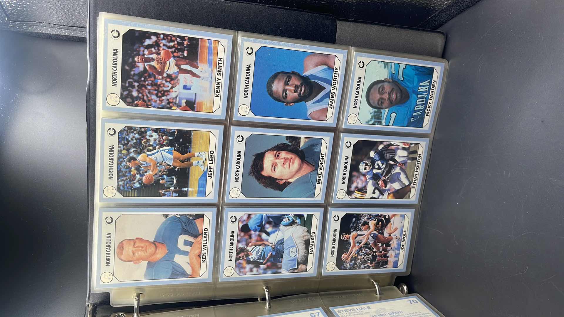 Photo 2 of 1990 NORTH CAROLINA COLLEGIATE COLLECTION CARDS W BINDER