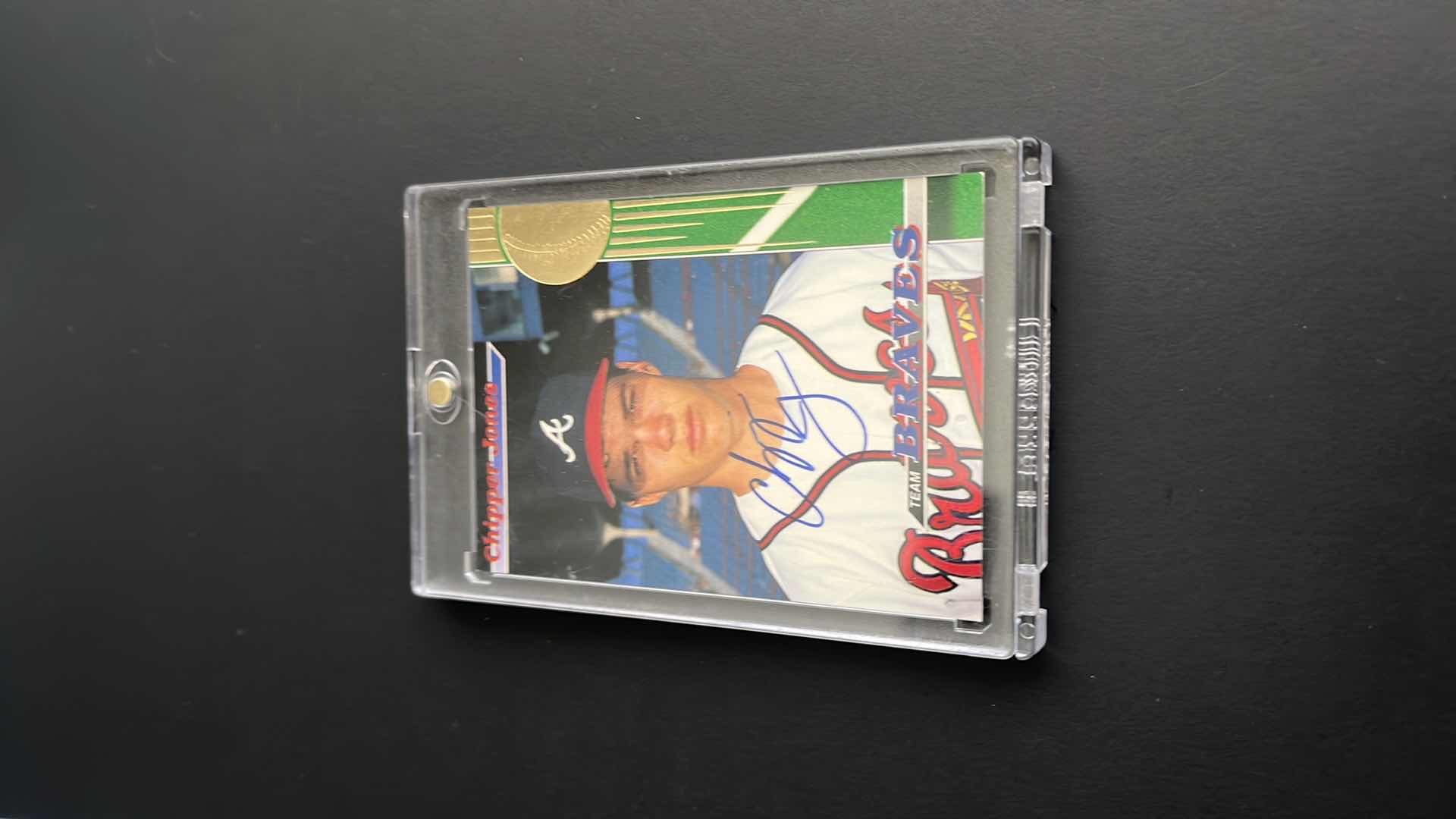 Photo 2 of 1993 CHIPPER JONES TOPPS STADIUM CLUB AUTOGRAPH CARD 8