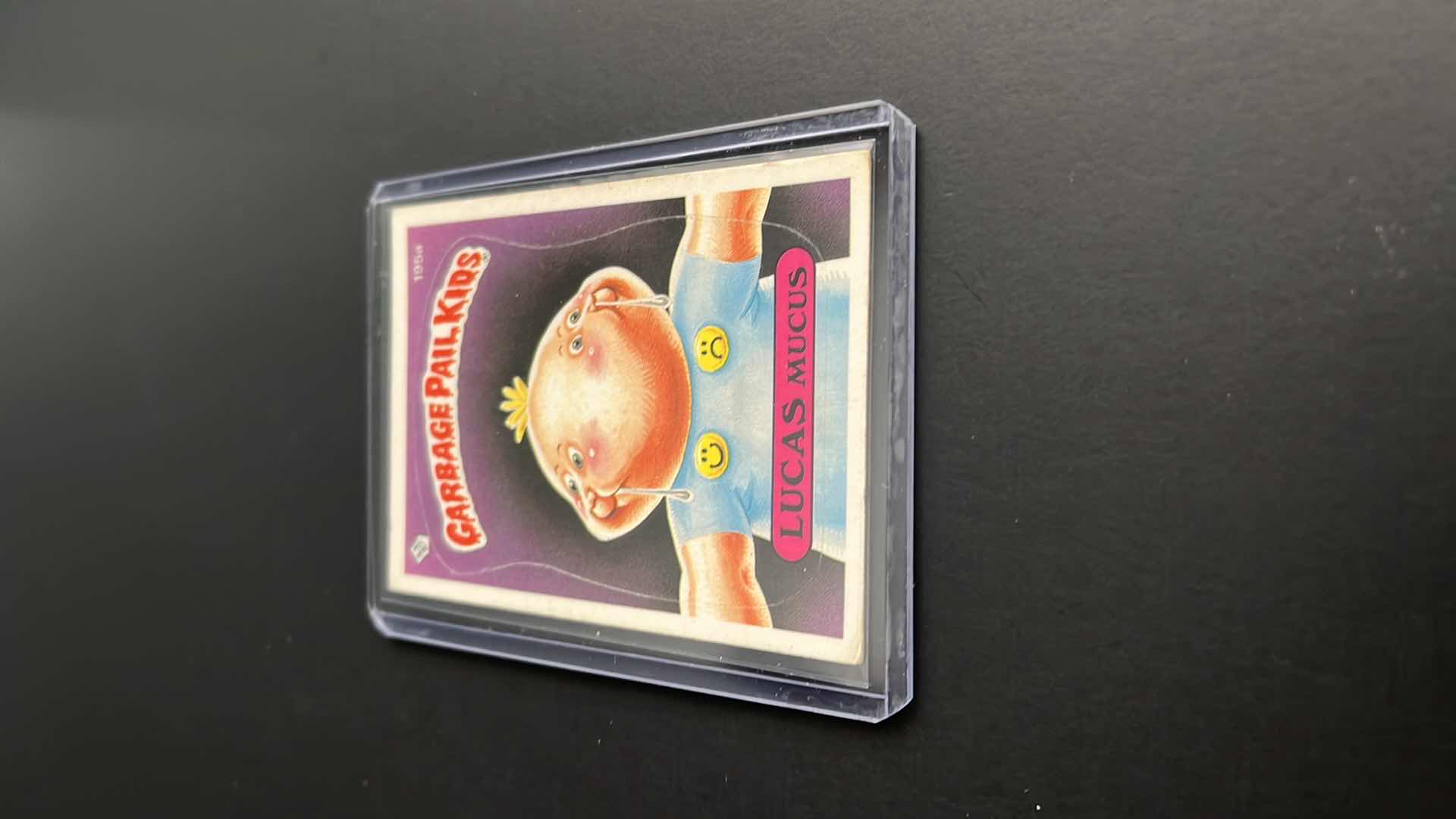 Photo 2 of 1986 GARBAGE PAIL KIDS LUCAS MUCUS TOPPS CARD 195