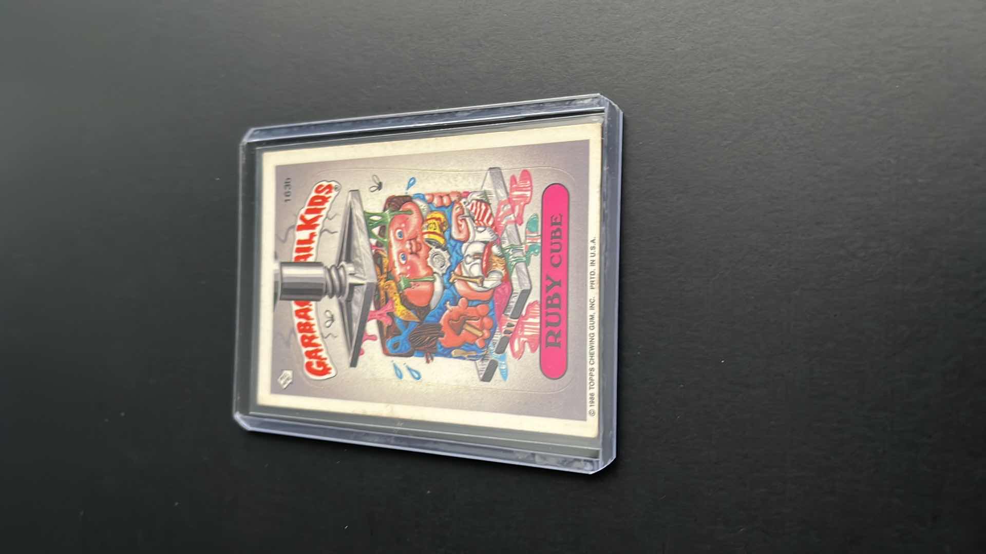 Photo 1 of 1986 GARBAGE PAIL KIDS RUBY CUBE TOPPS CARD 163