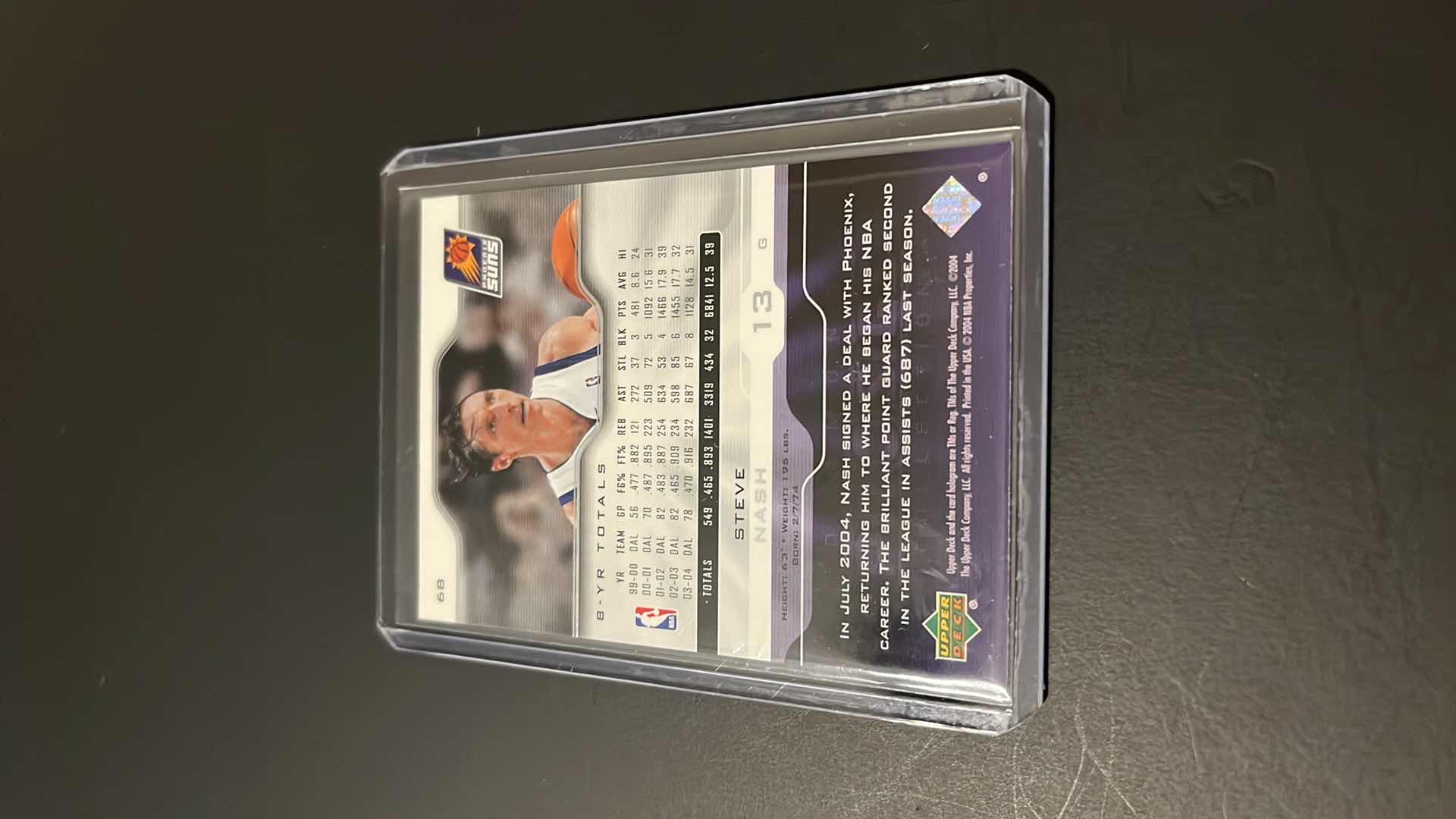 Photo 3 of 2004 STEVE NASH UPPER DECK DIAMOND PROSIGS CARD 68