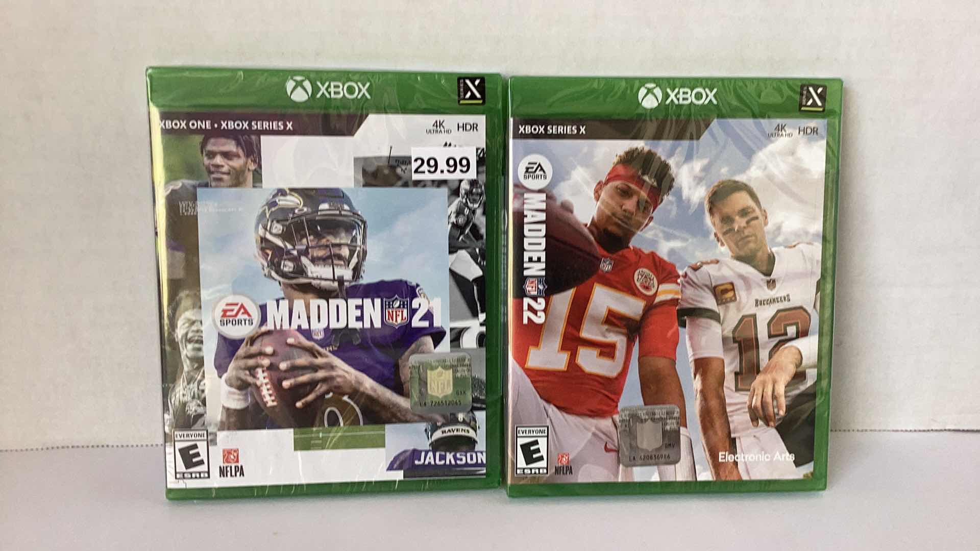 Photo 1 of 2 NEW X-BOX GAMES: MADDEN 21 AND MADDEN 22