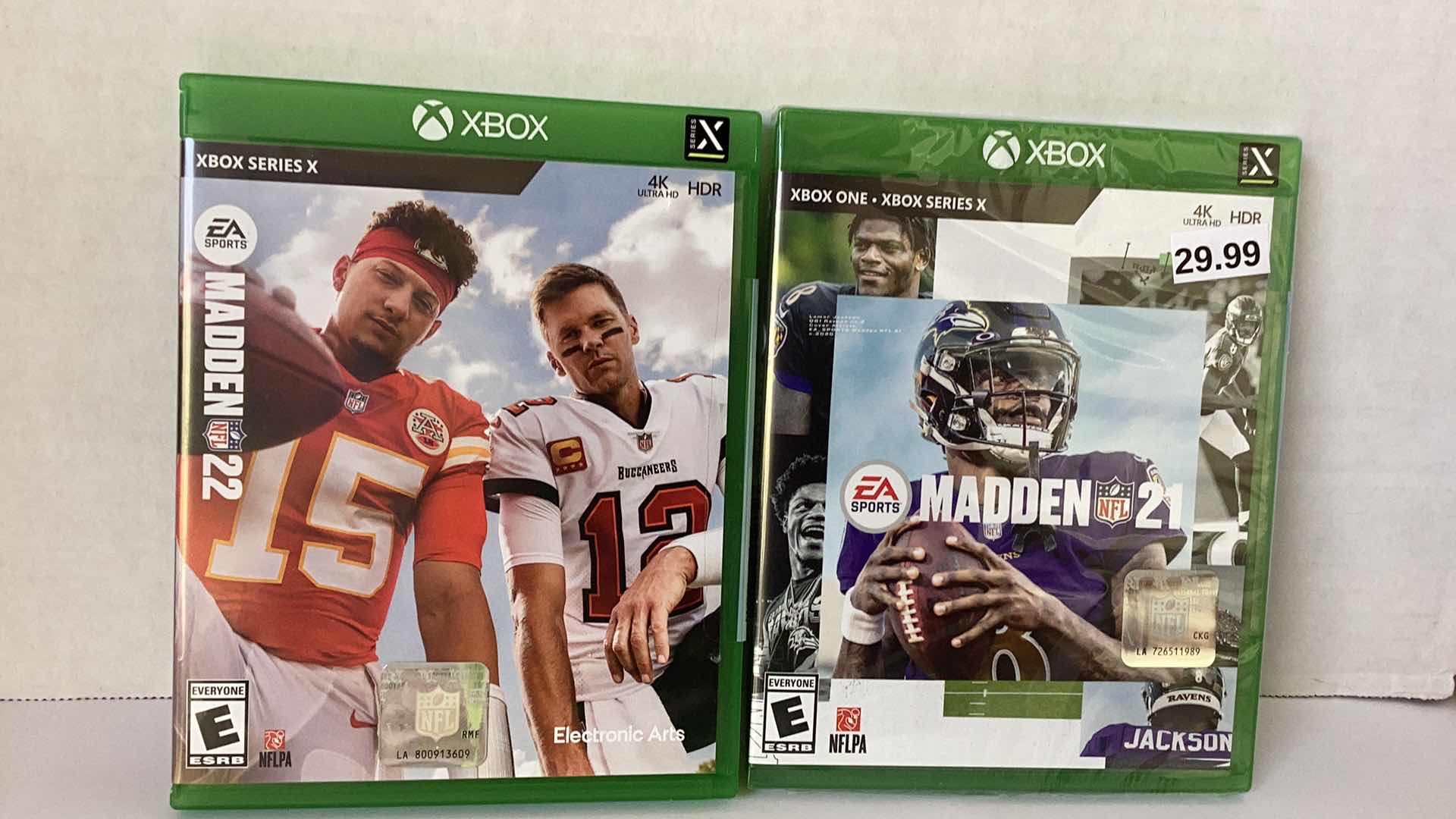 Photo 1 of 2 NEW X-BOX GAMES: MADDEN 22 AND MADDEN 21