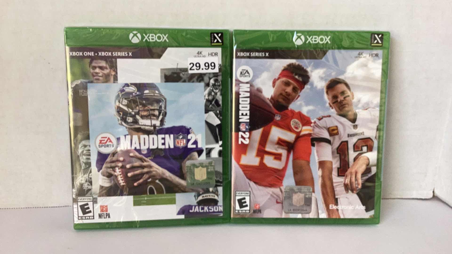 Photo 1 of 2 NEW X-BOX GAMES: MADDEN 21 AND MADDEN 22