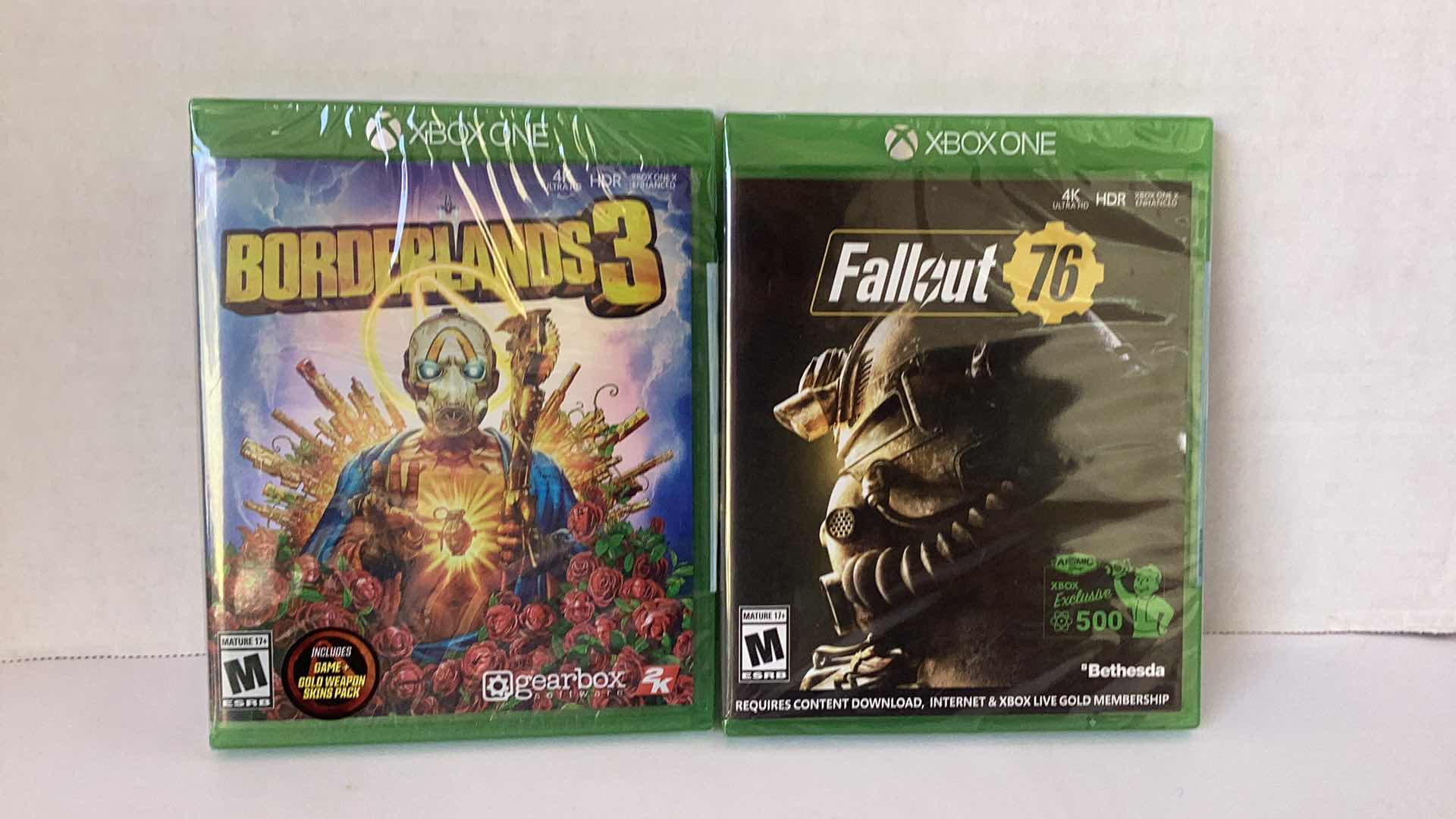 Photo 1 of 2 NEW X-BOX GAMES: BORDERLANDS 3 AND FALLOUT 76