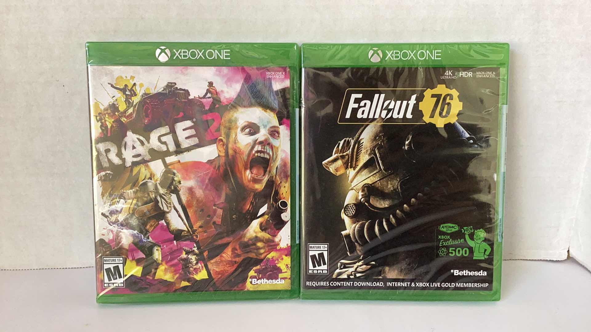 Photo 1 of 2 NEW X-BOX GAMES: RAGE 2 AND FALLOUT 76