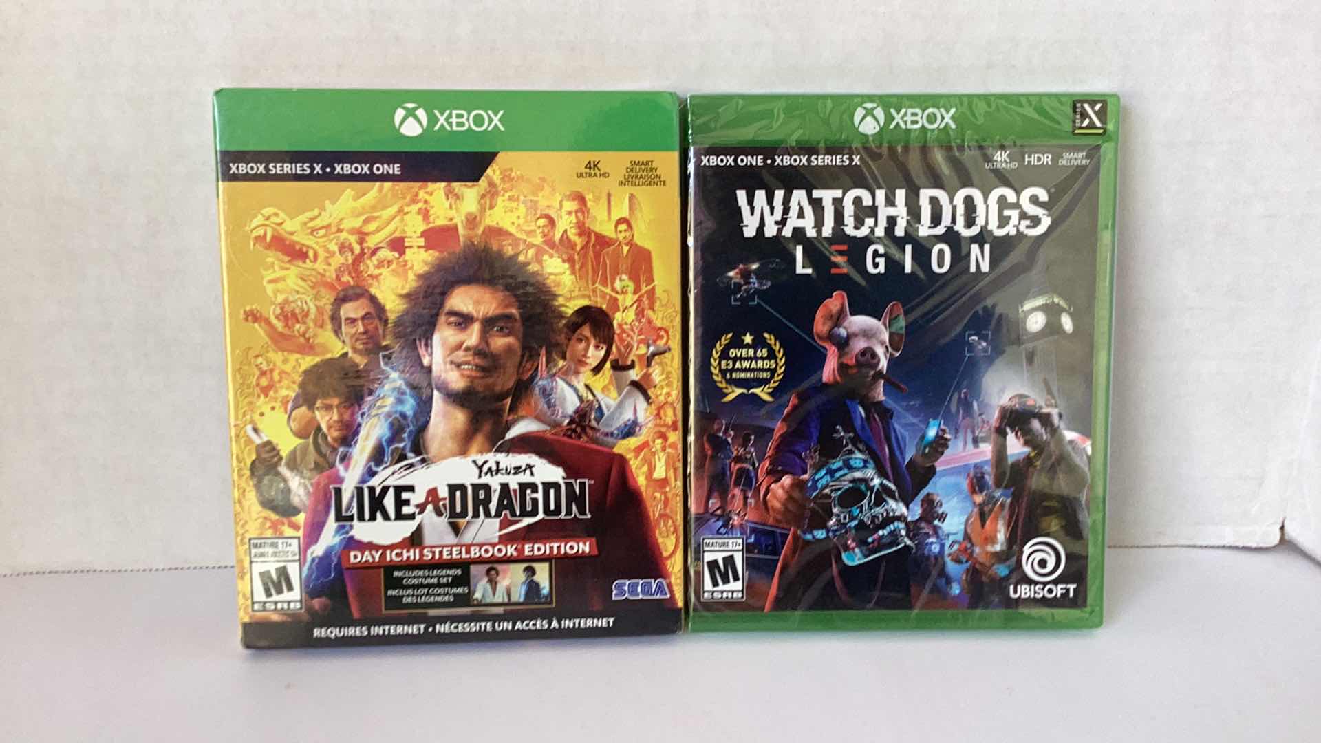 Photo 1 of 2 NEW X-BOX GAMES: YAKUZA LIKE A DRAGON AND WATCH DOGS LEGION