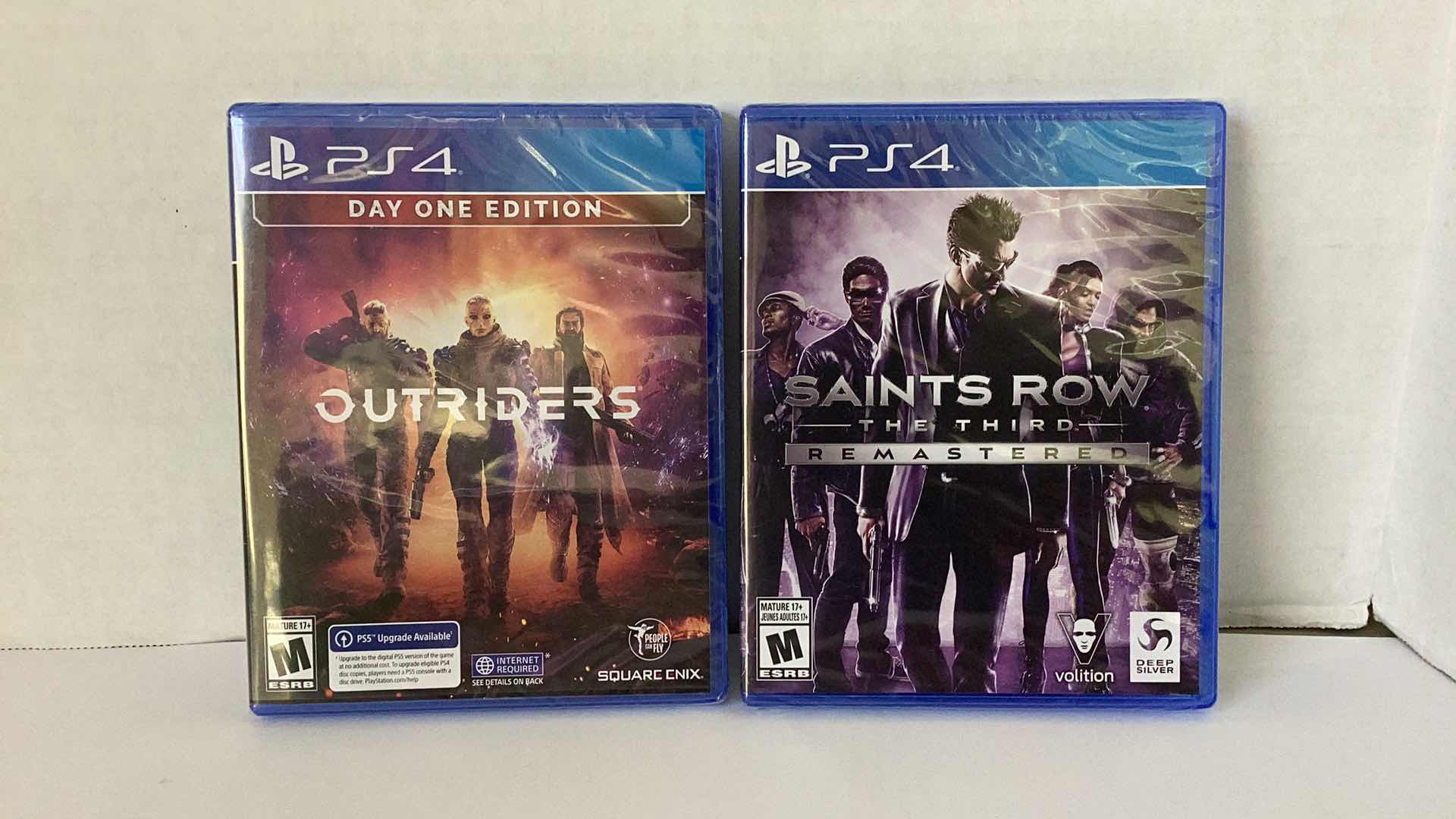 Photo 1 of 2 NEW PS4 GAMES: OUTRIDERS AND SAINTS ROW THE THIRD REMASTERED