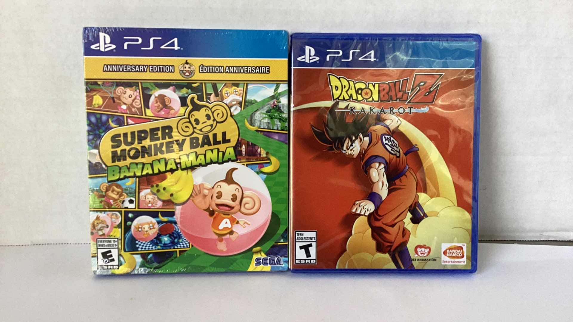 Photo 1 of 2 NEW PS4 GAMES: SUPER MONKEY BALL BANANA MANIA AND DRAGONBALL Z KAKAROT