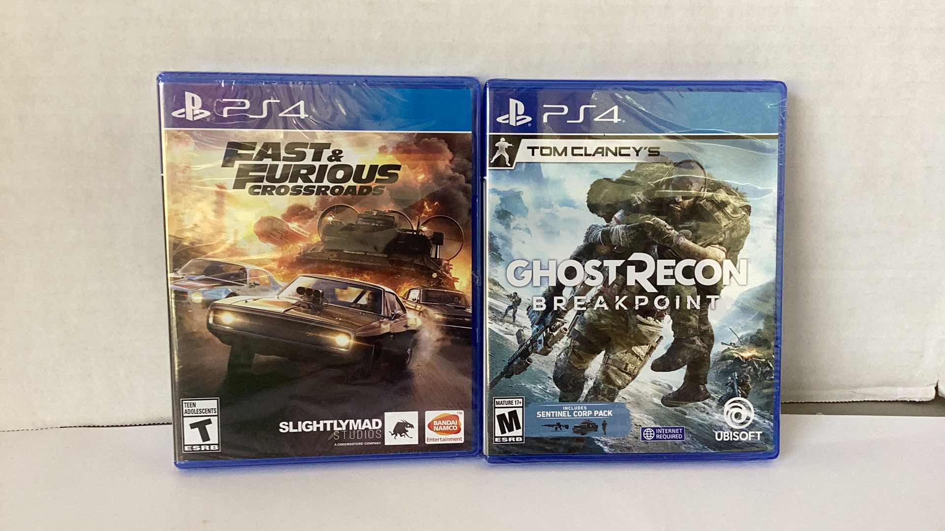Photo 1 of 2 NEW PS4 GAMES: FAST AND FURIOUS CROSSROADS AND TOM CLANCY'S GHOST RECON BREAKPOINT