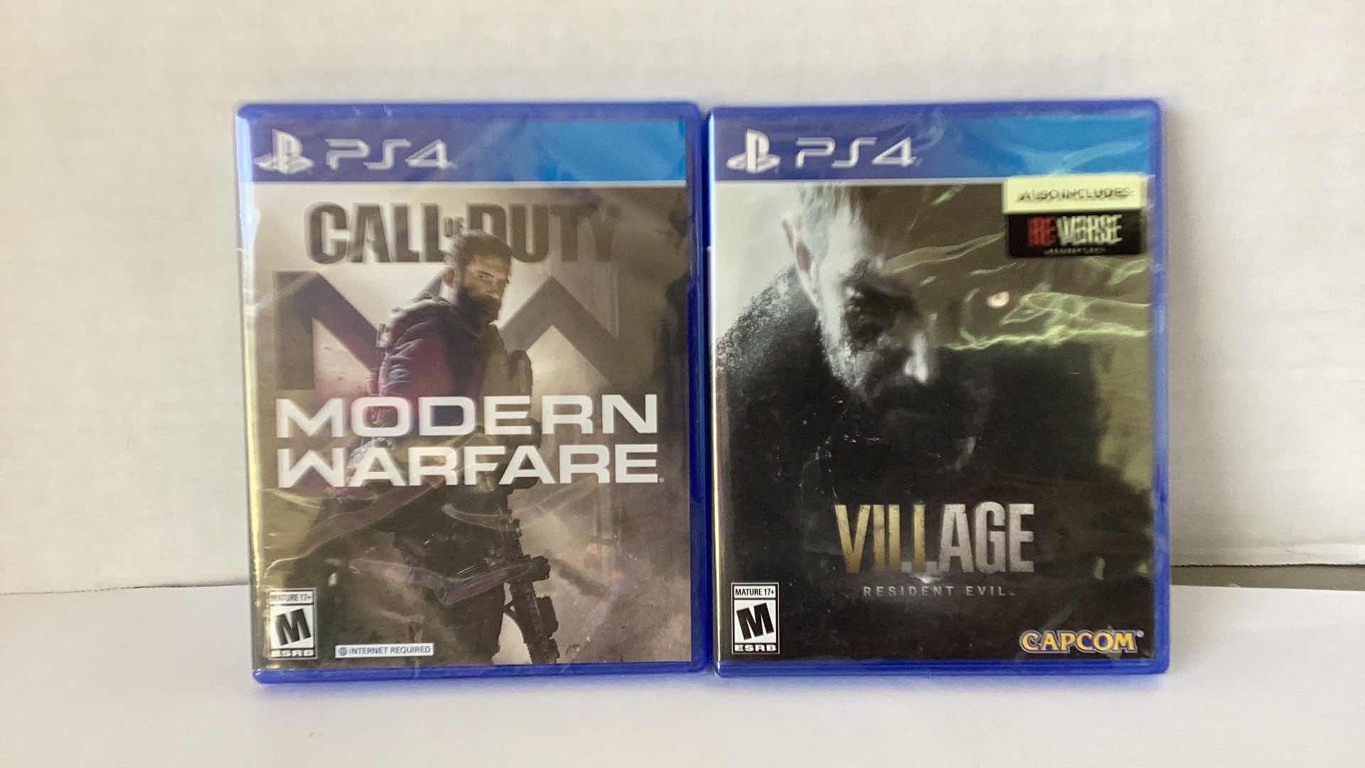 Photo 1 of 2 NEW PS4 GAMES: CALL OF DUTY MODERN WARFARE AND RESIDENT EVIL VILLAGE