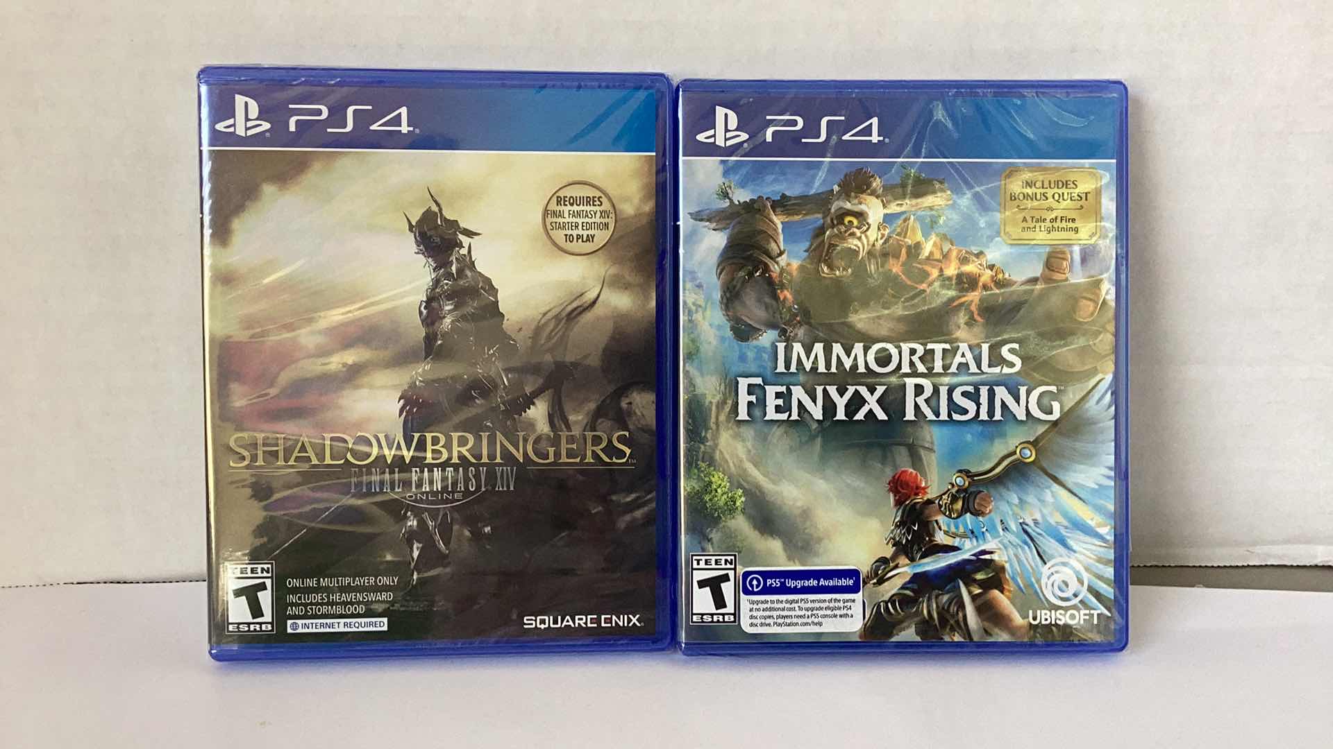 Photo 1 of 2 NEW PS4 GAMES: SHADOWBRINGERS FINAL FANTASY XIV AND IMMORTALS FENYX RISING