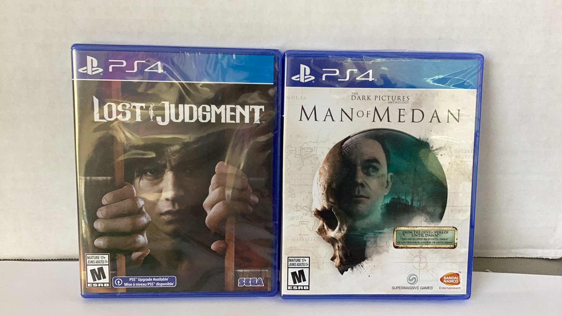 Photo 1 of 2 NEW PS4 GAMES: LOST JUDGEMENT AND THE DARK PICTURES ANTHOLOGY MAN OF MEDAN