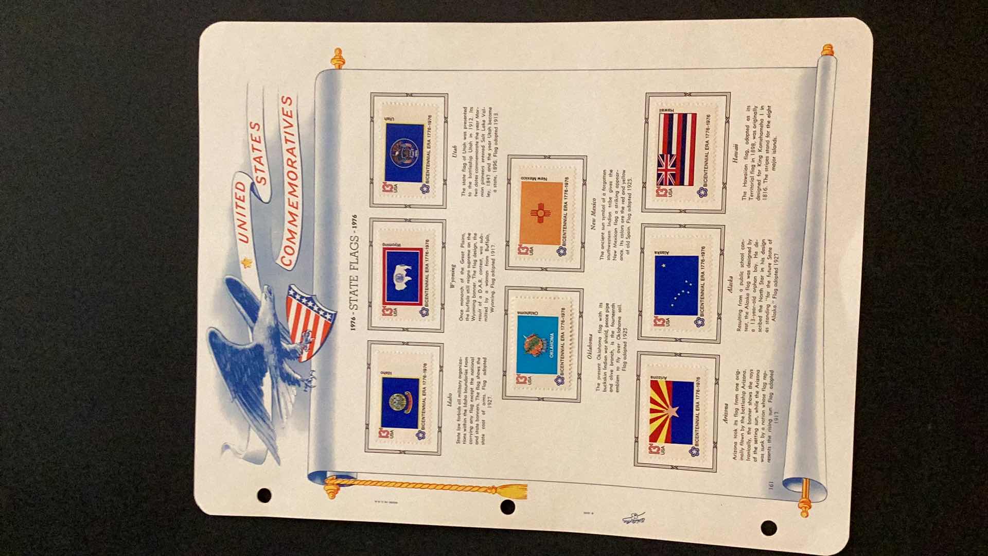 Photo 1 of US BICENTENNIAL COMMEMORATIVES 1976 STATE FLAGS