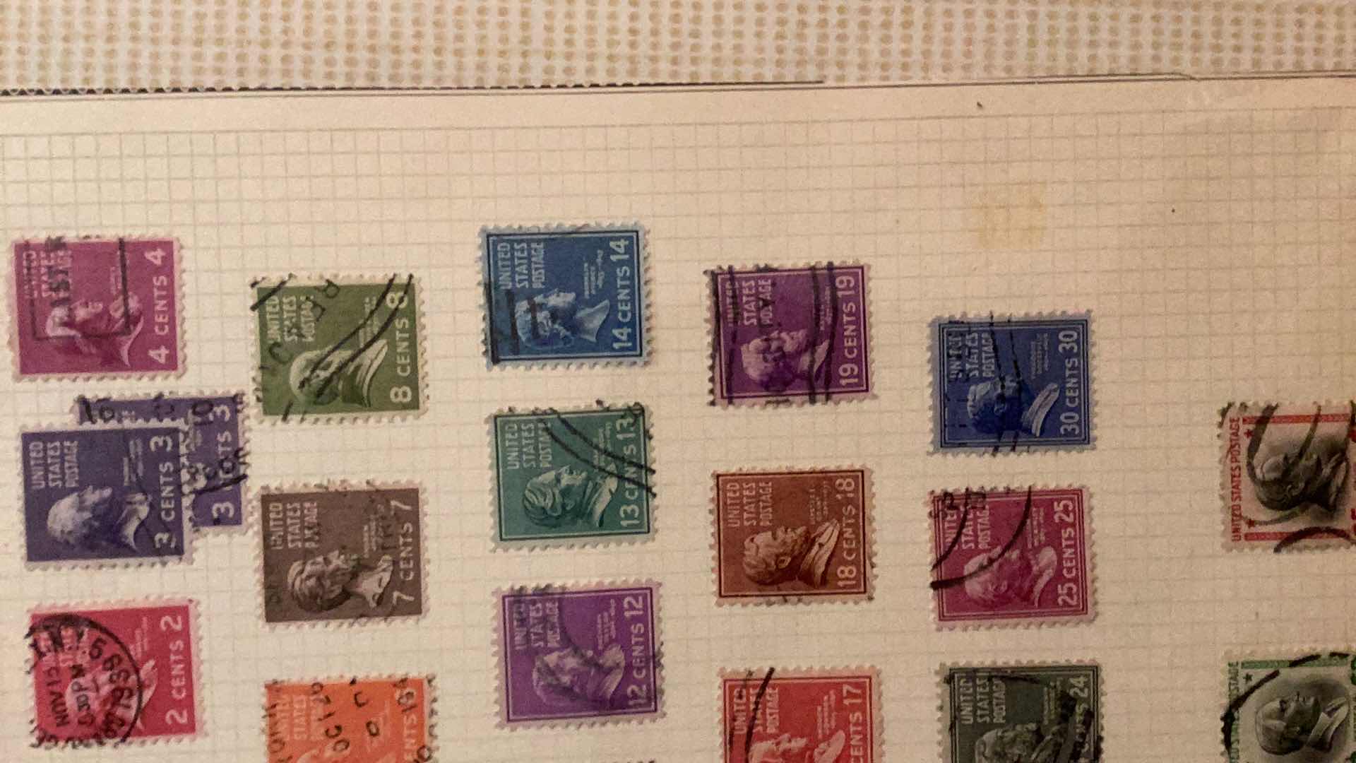 Photo 3 of PRESIDENTIAL ISSUE 1938 32 STAMPS
