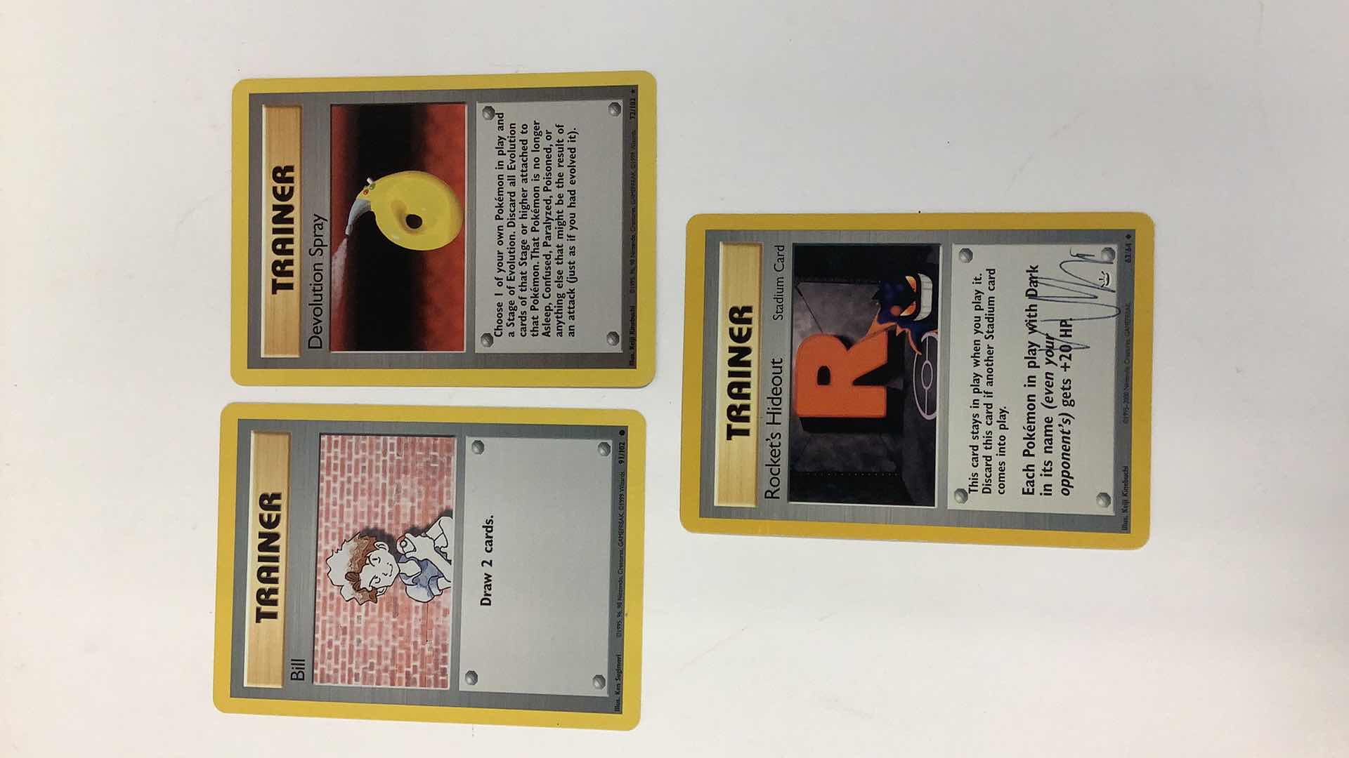 Photo 1 of 3  1995 POKÉMON TRAINER CARDS