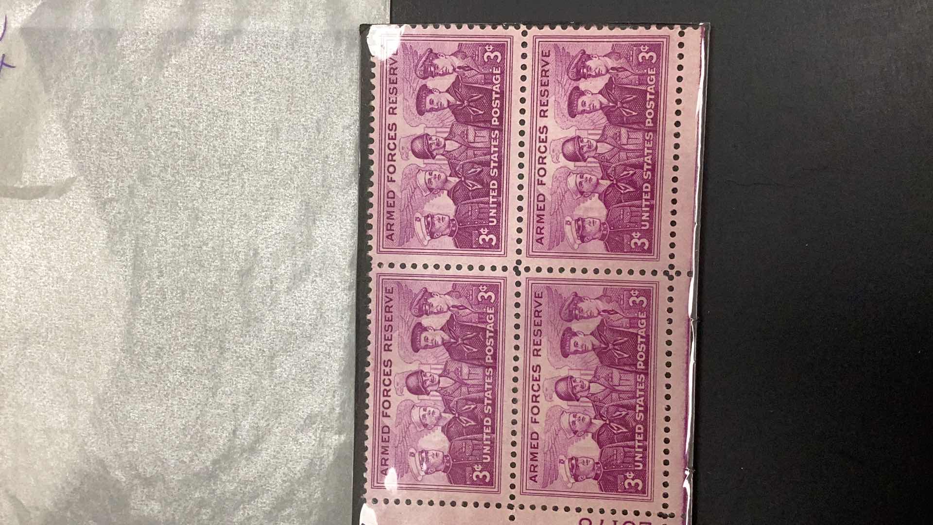 Photo 2 of STAMPS UNITED STATES ARMED FORCES RESERVE #1067  1955 BLOCK OF 4