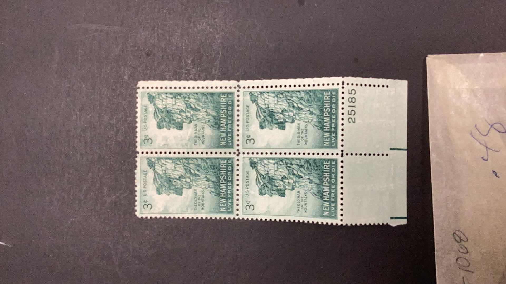 Photo 2 of STAMPS UNITED STATES NEW HAMPSHIRE #1068 BLOCK OF 4